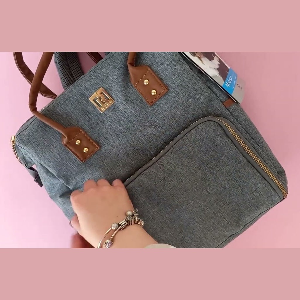 RYCO Madison Maternity Backpack - Gray