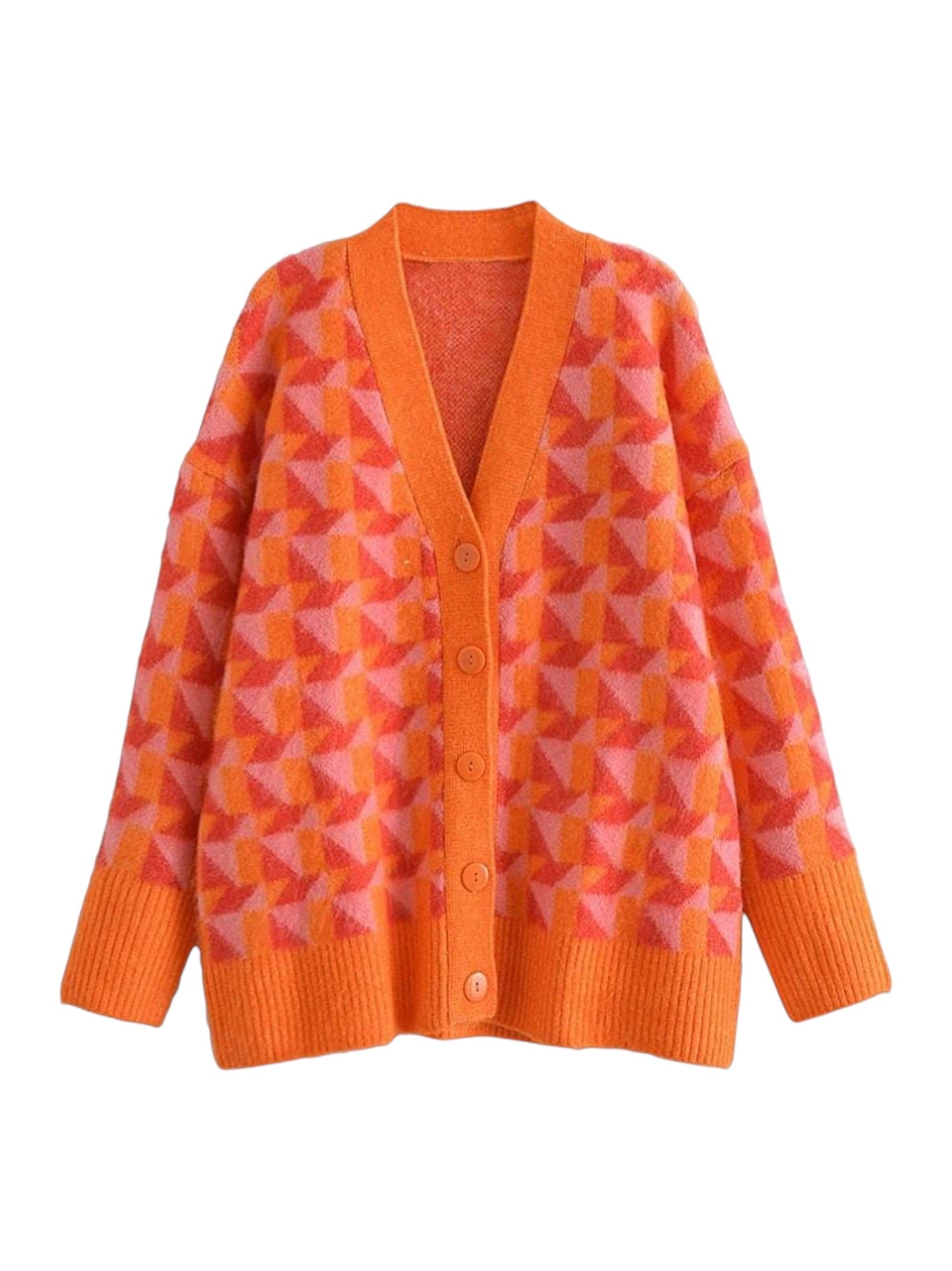 Women's Colorblocked Cardigan,Multi