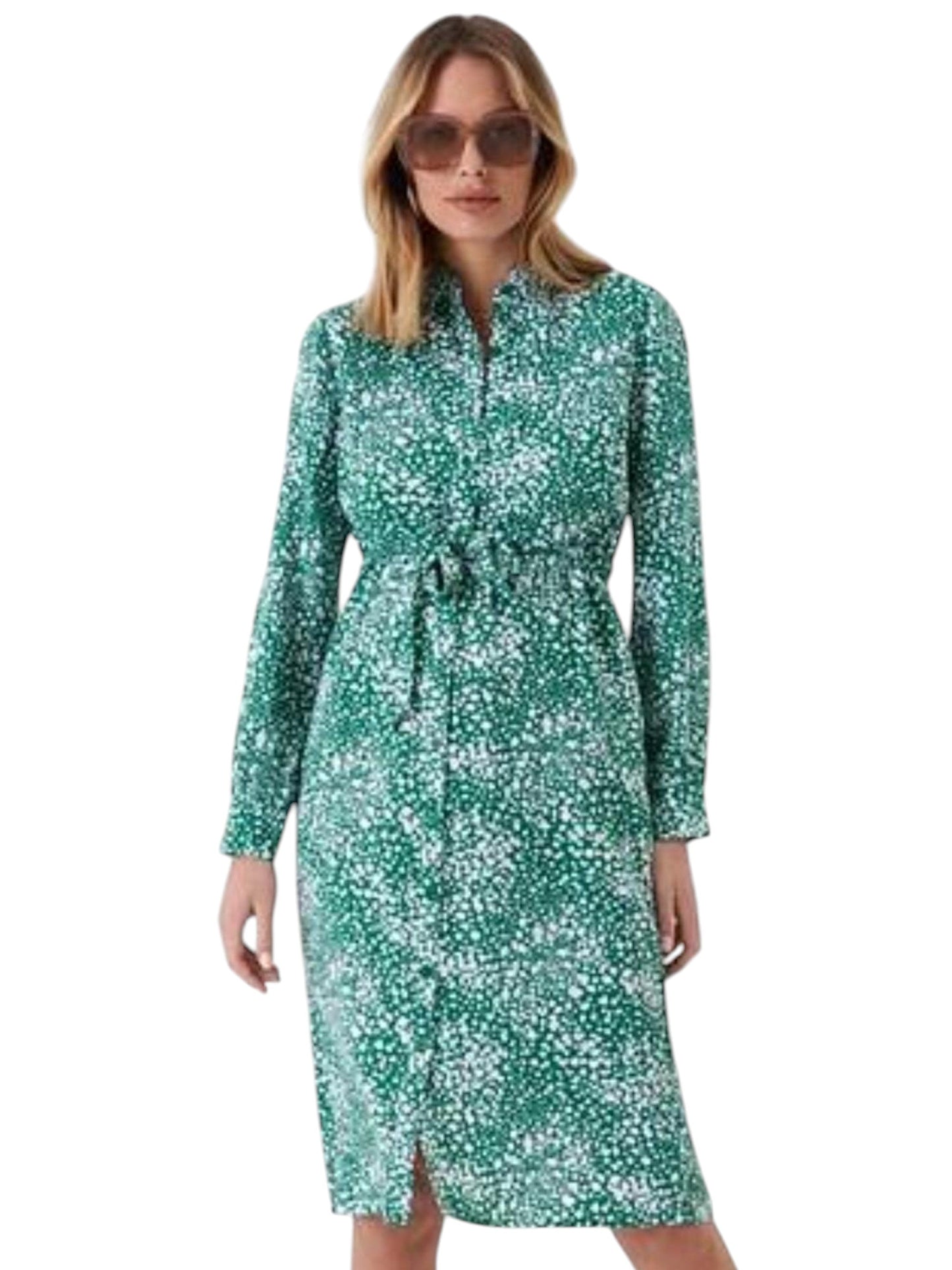 Women's Printed Dress,Green