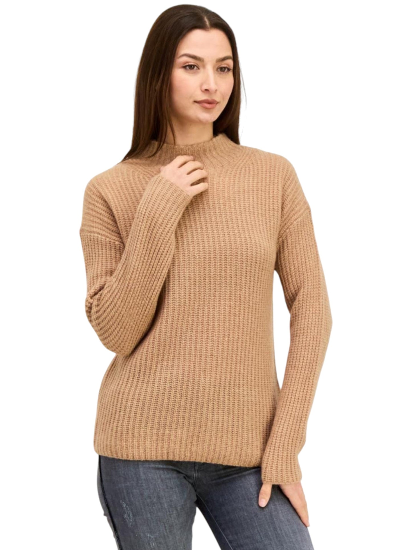 Women's Knitted Sweaters,Brown