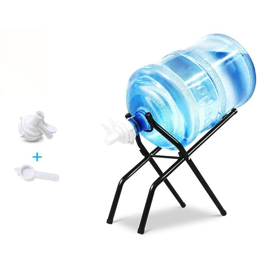 Metallic Water Bottle Stand With Tap 57cm