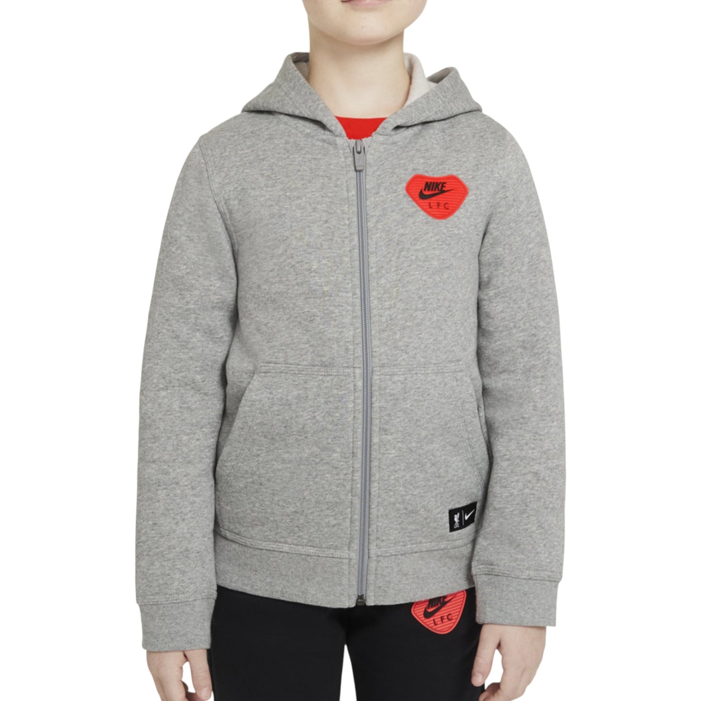 Kids Boy's Plain Solid Hoodie,Light Grey