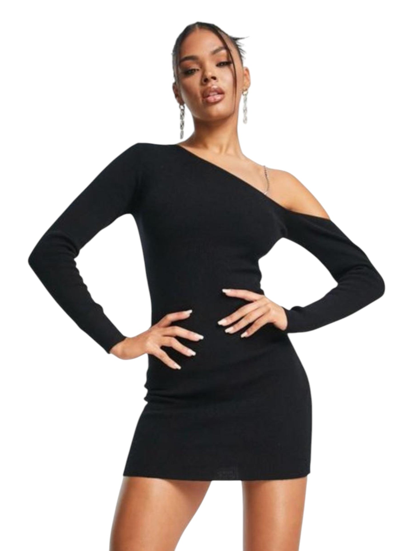 Women's Textured Dress,Black