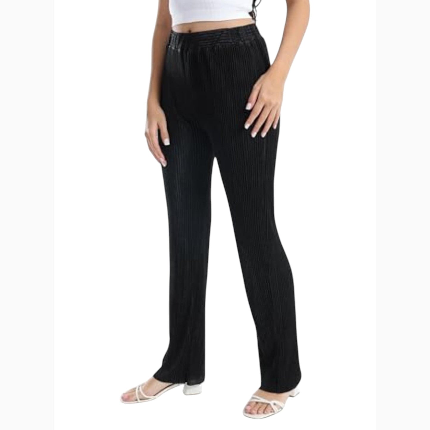 Women's Ribbed Pant,Black