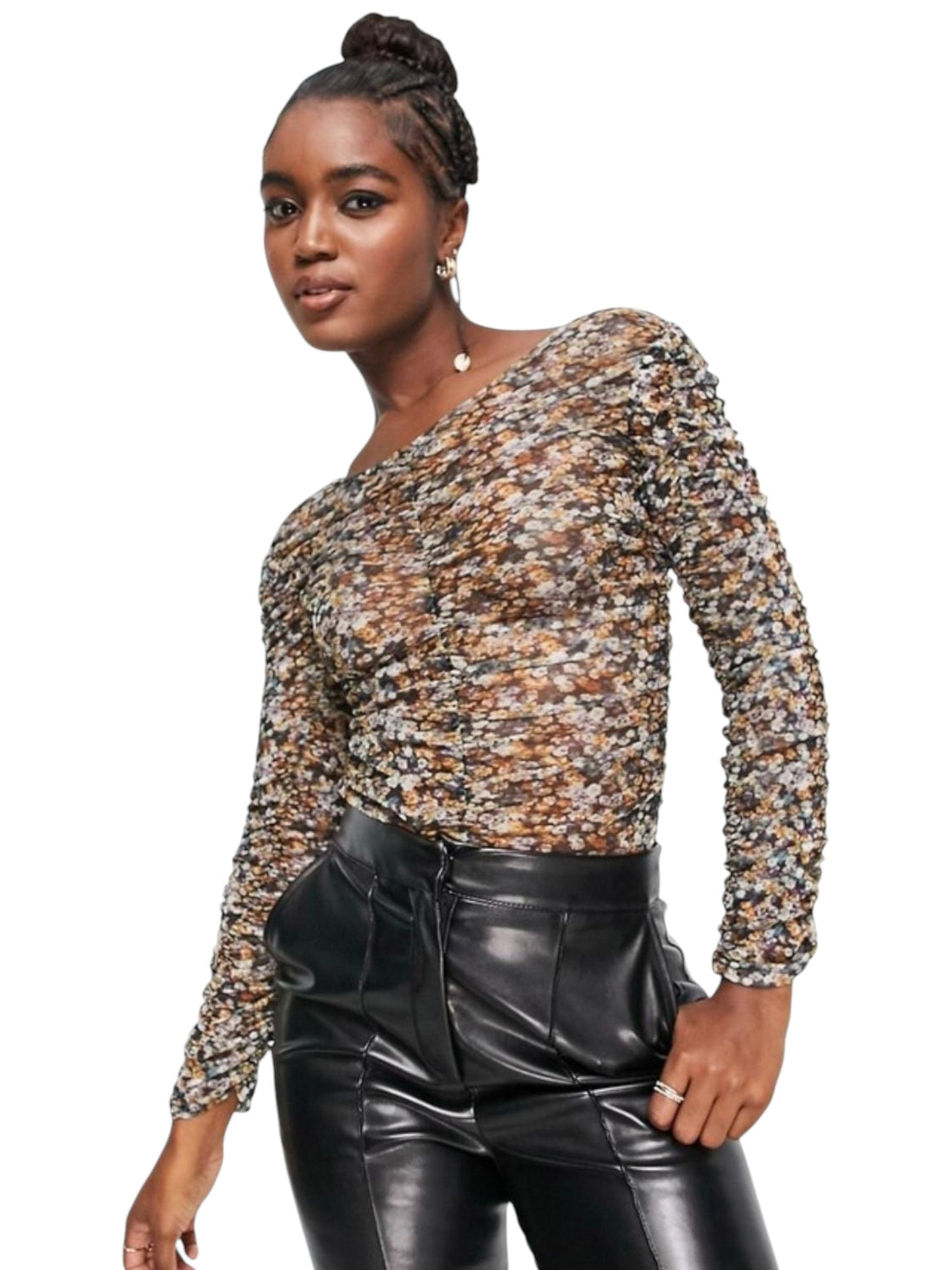 Women's Floral Printed Top,Multi