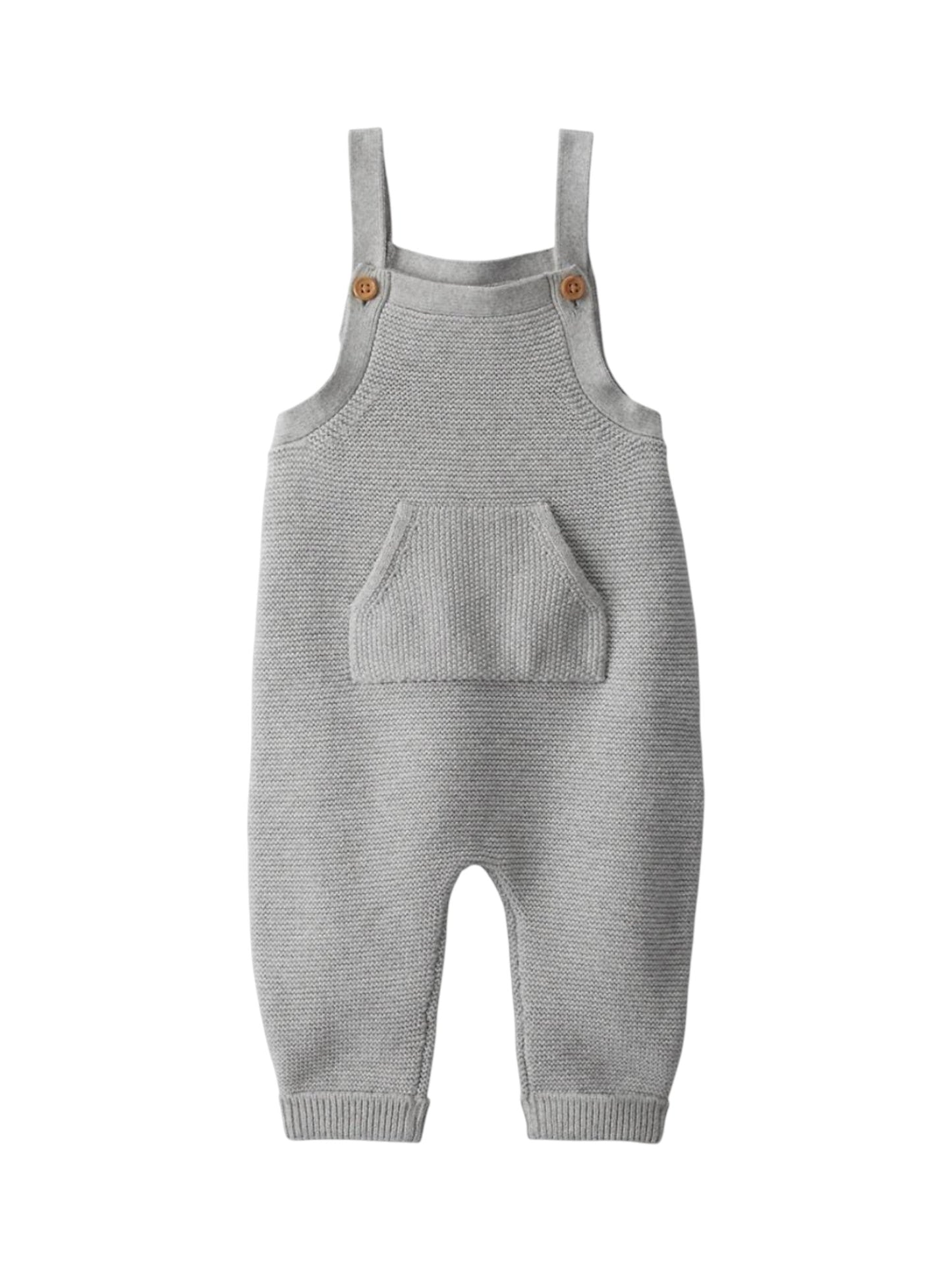 Kids Boy's Plain Solid Jumpsuit,Light Grey