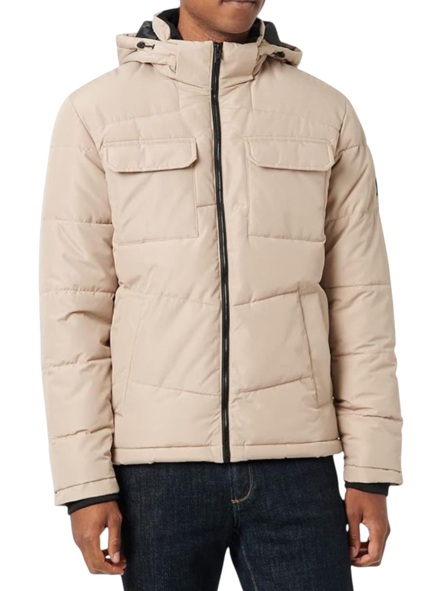 Men's Quilted Jacket,Beige