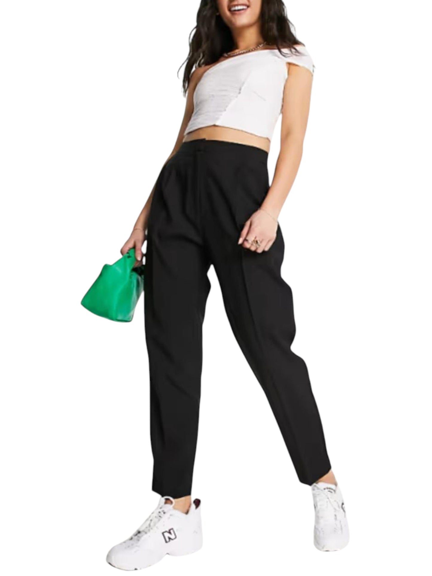 Women's Plain Classic Pants,Black