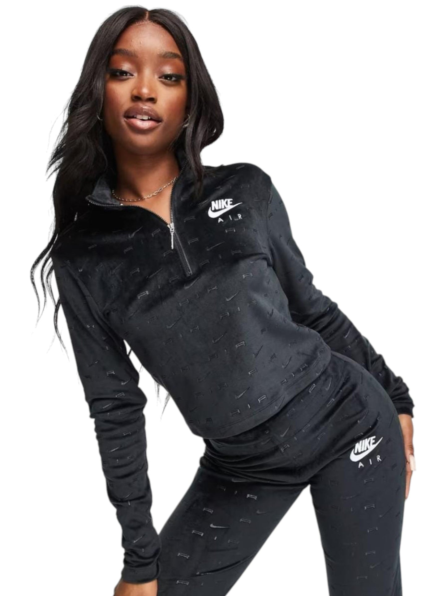 Women's Brand Logo Printed Sweaters,Black