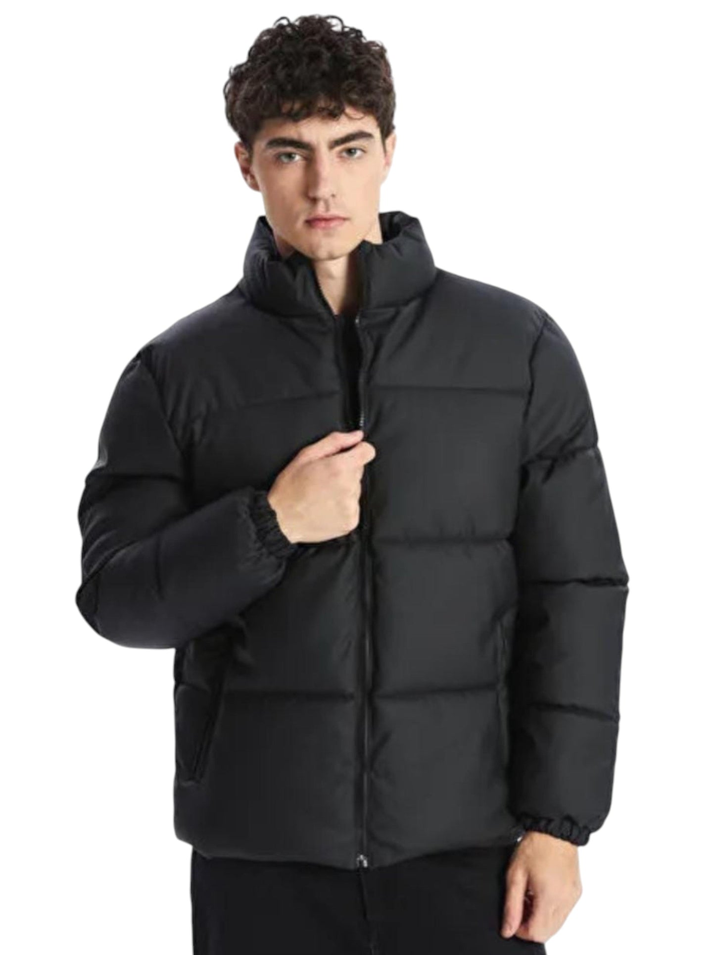 Men's Quilted Jacket,Black