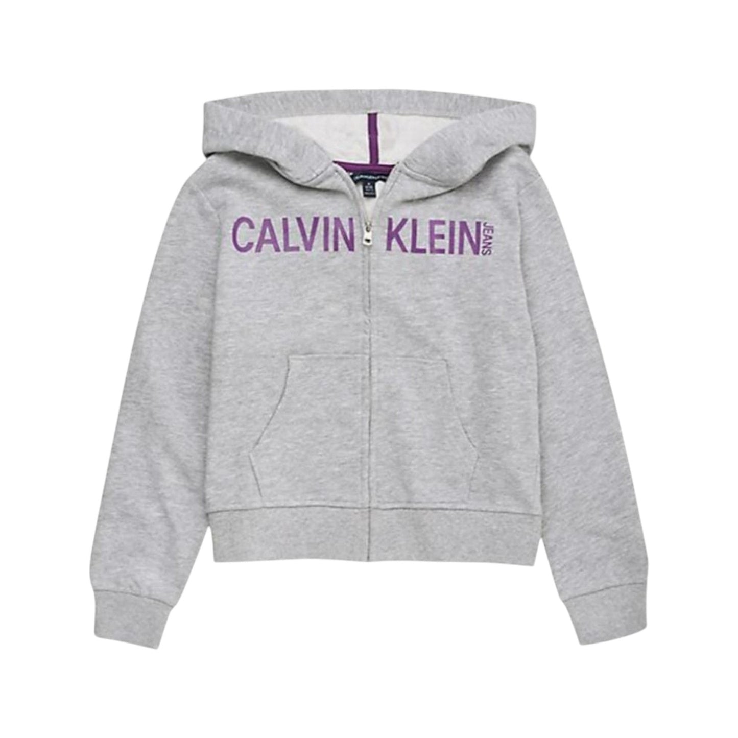 Kids Girl's Printed Hoodie,Grey