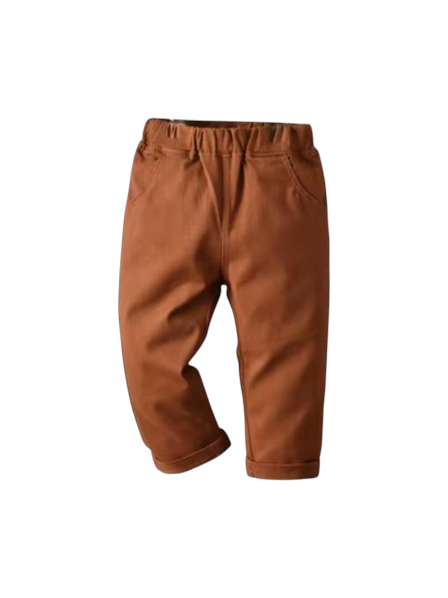 Kids Boy's PlainJeans,Brown
