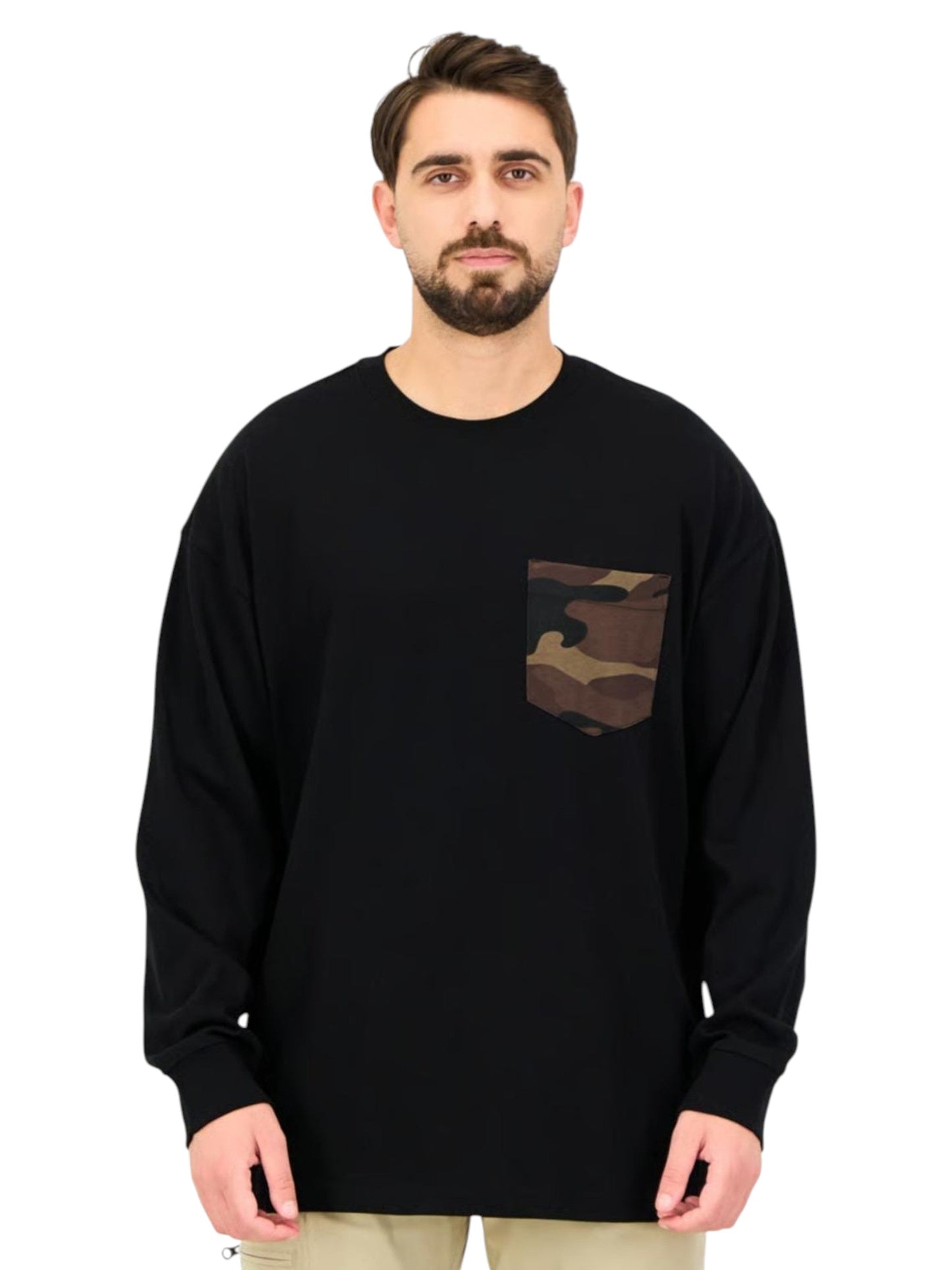 Men's Plain Solid Sweaters,Black