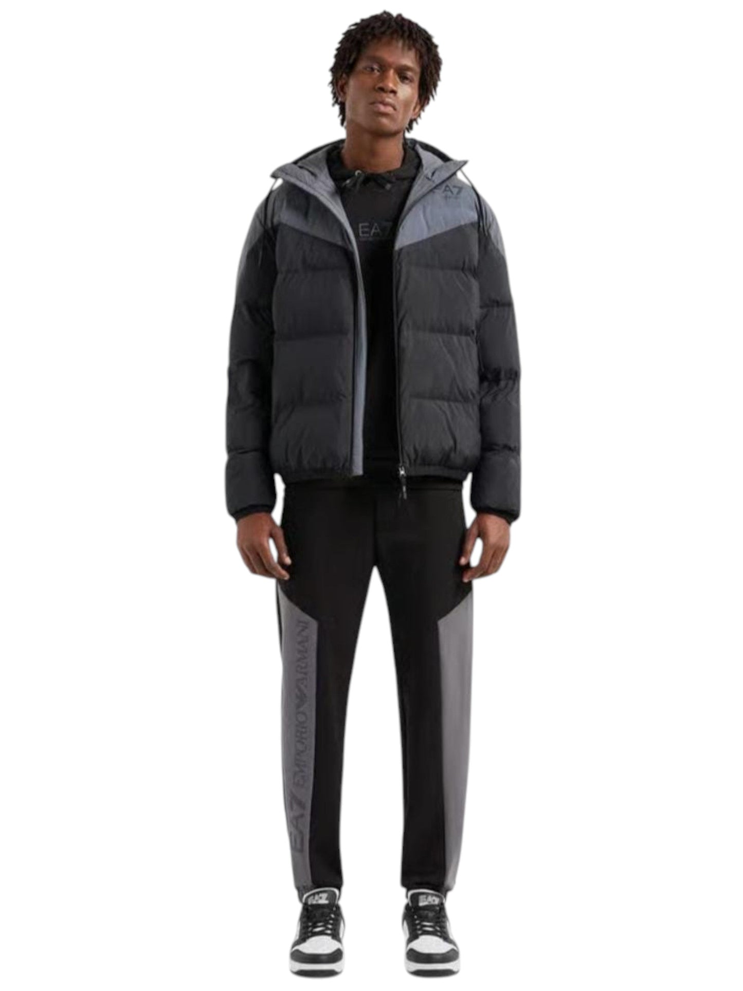 Men's Quilted Jacket,Black