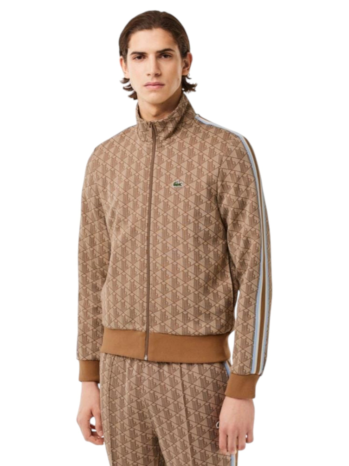 Men's Printed Jacket,Brown