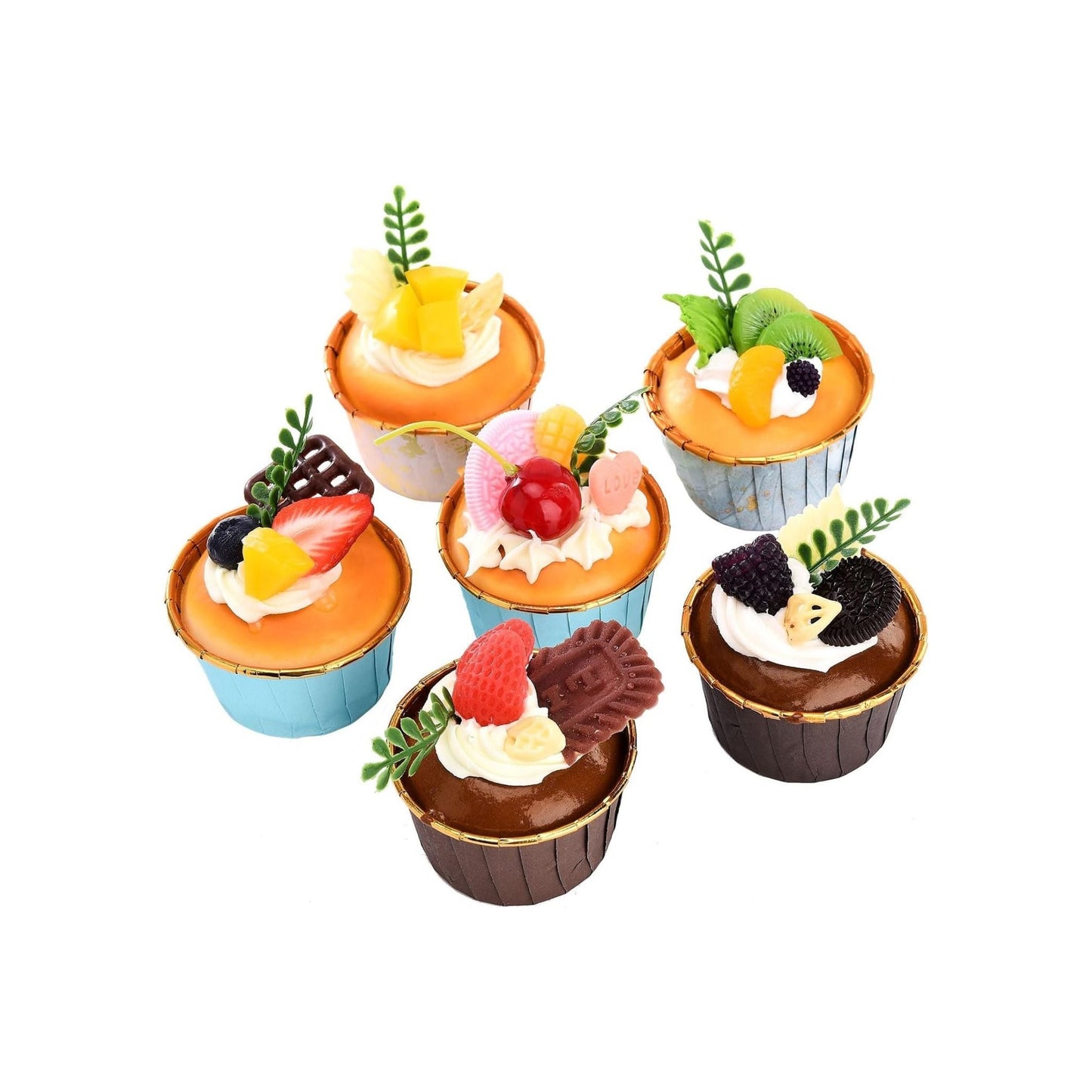 Best Alice 6 Pcs Fake Cupcake Models