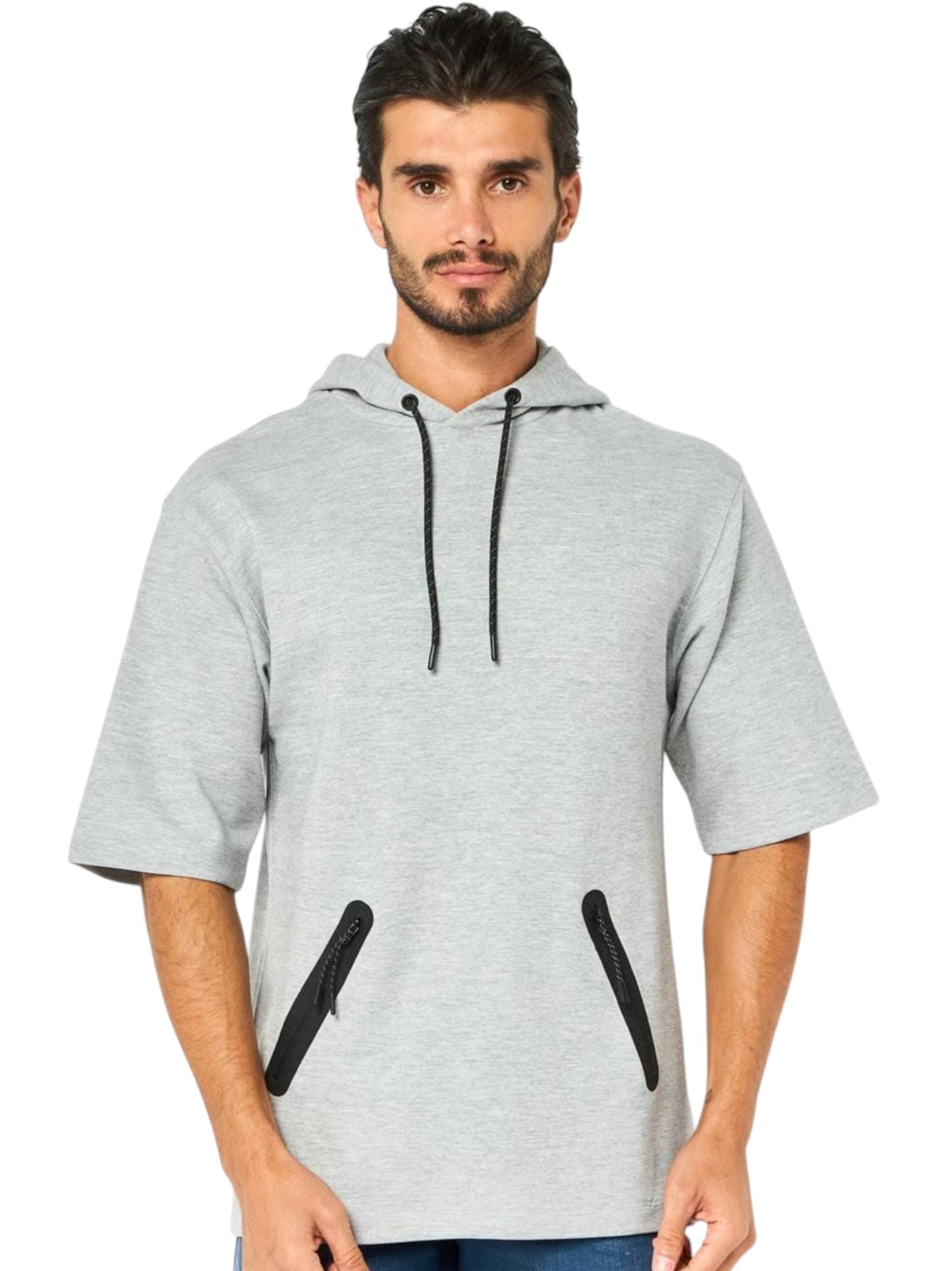 Men's Plain Hoodie,Grey