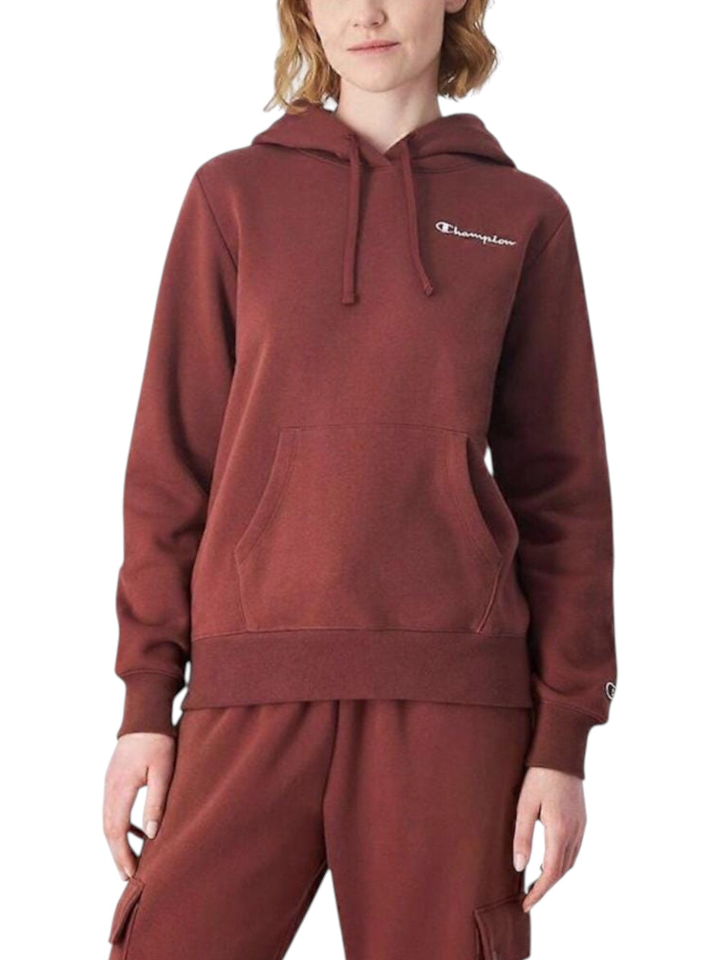 Women's Plain Hoodie,Brown