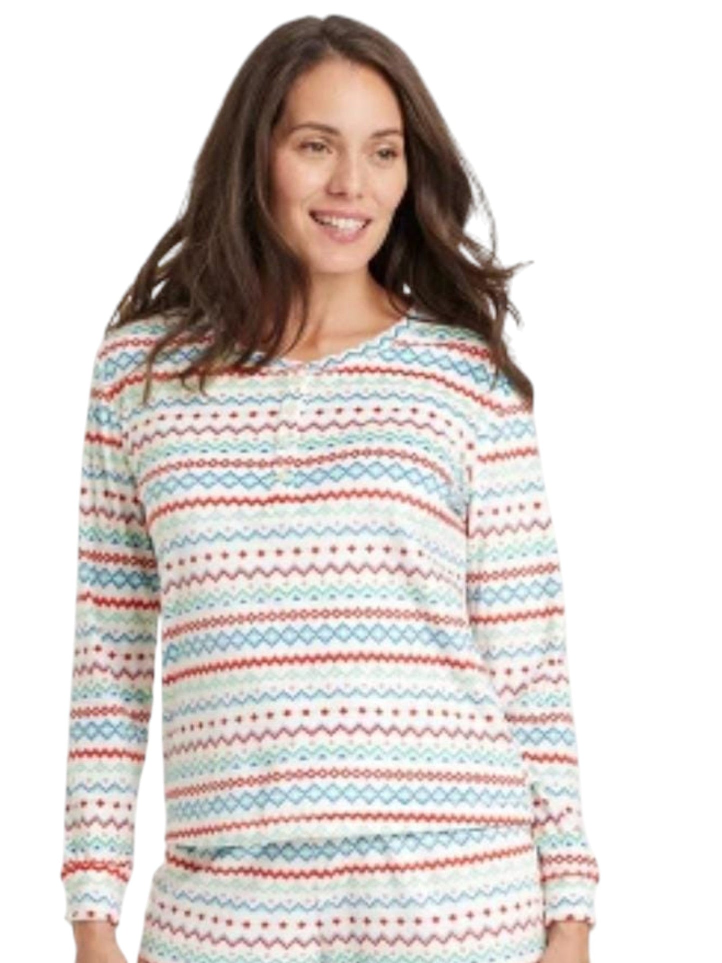 Women's Graphic Sleepwear Top,White