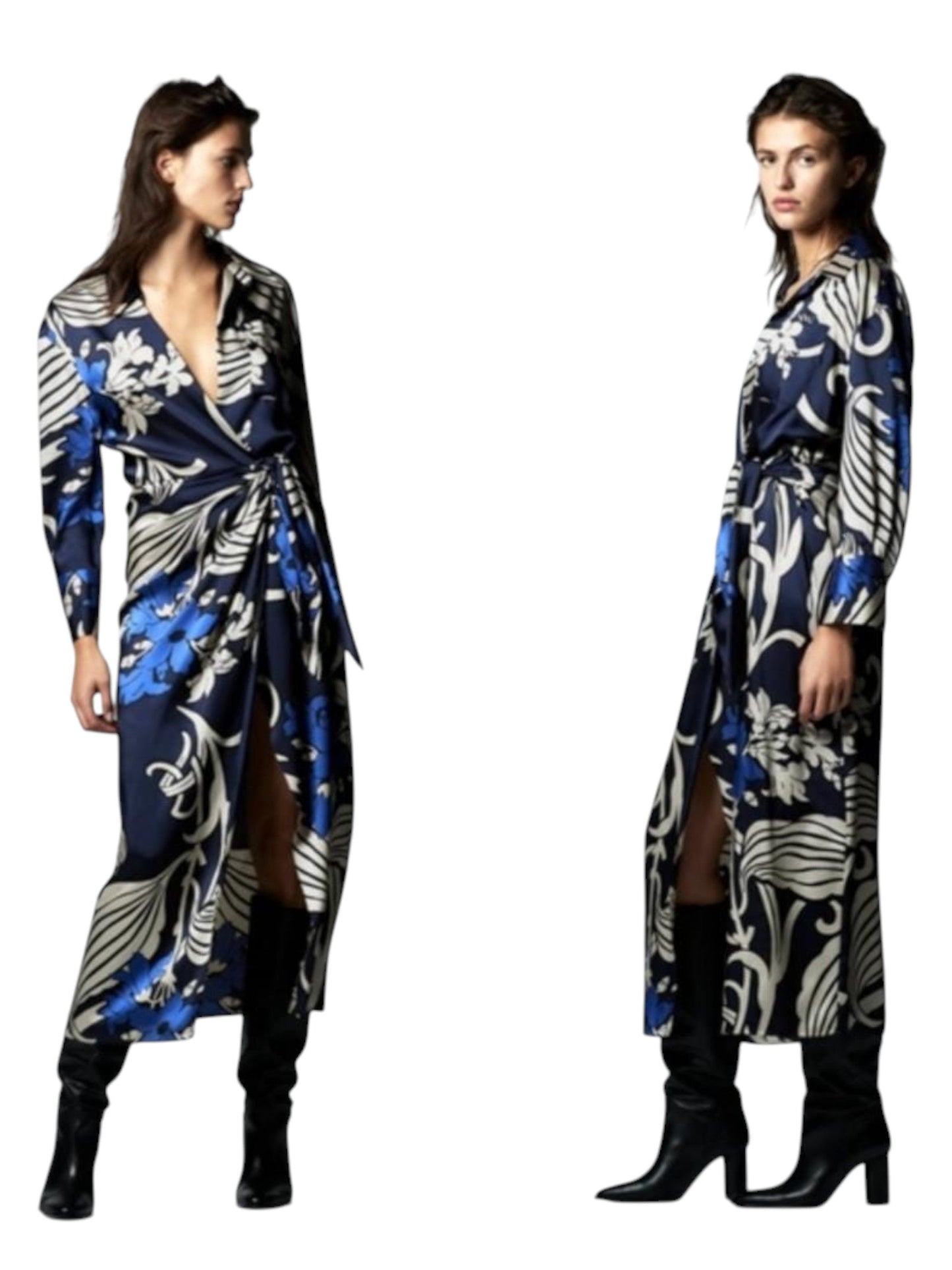 Women's Graphic Dress,Navy