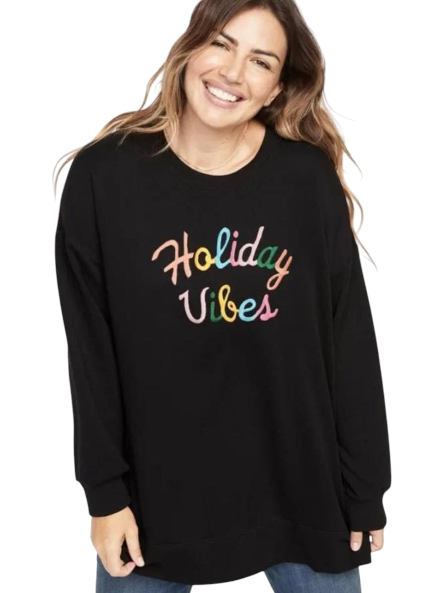 Women's Embroidered Sweaters,Black