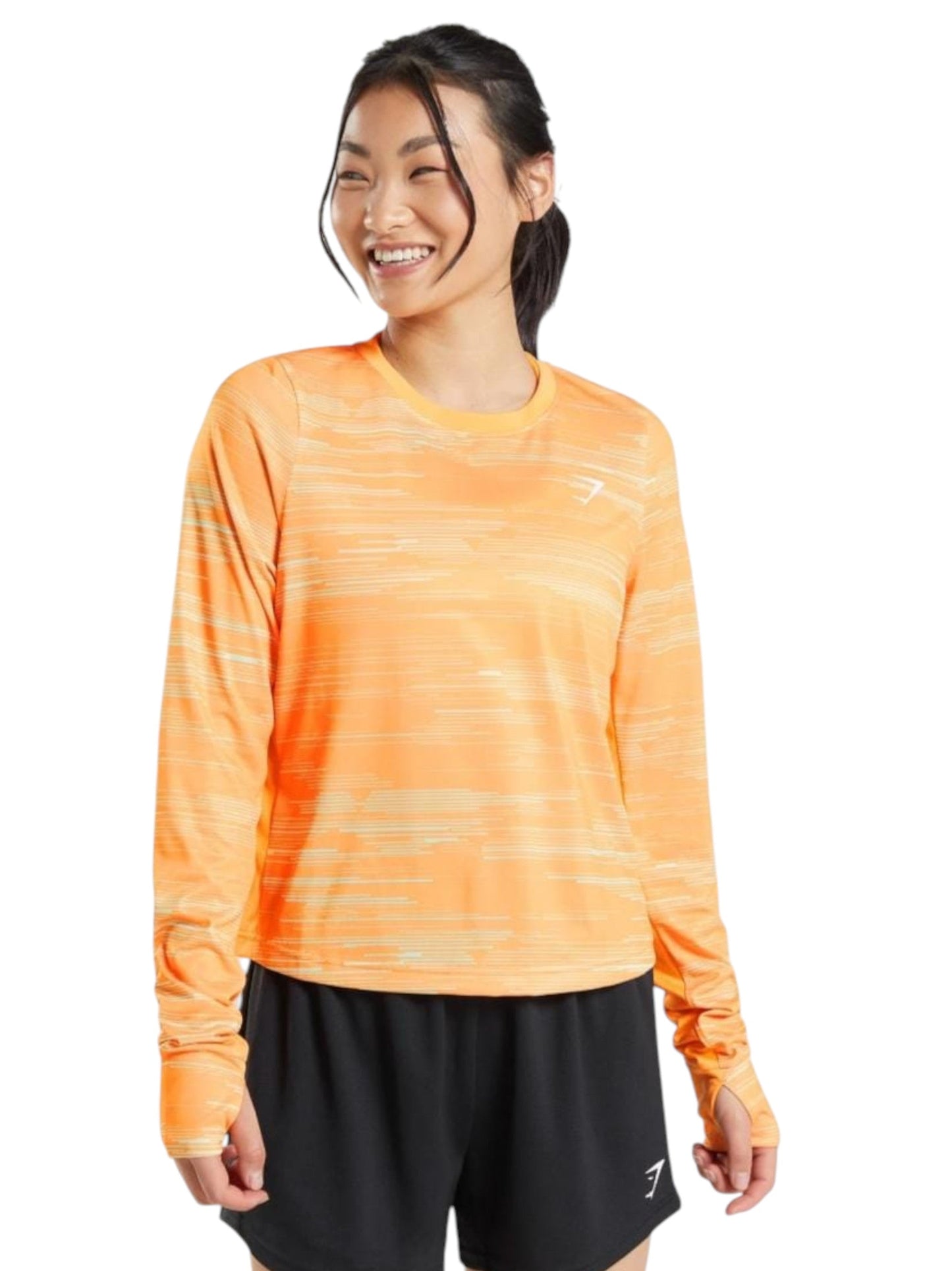 Women's Striped Top,Orange