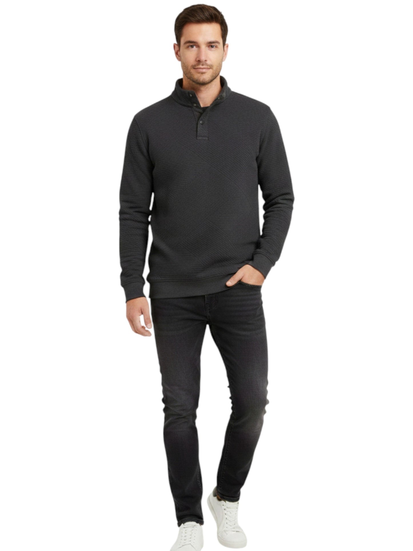 Men's Ribbed Sweaters,Black