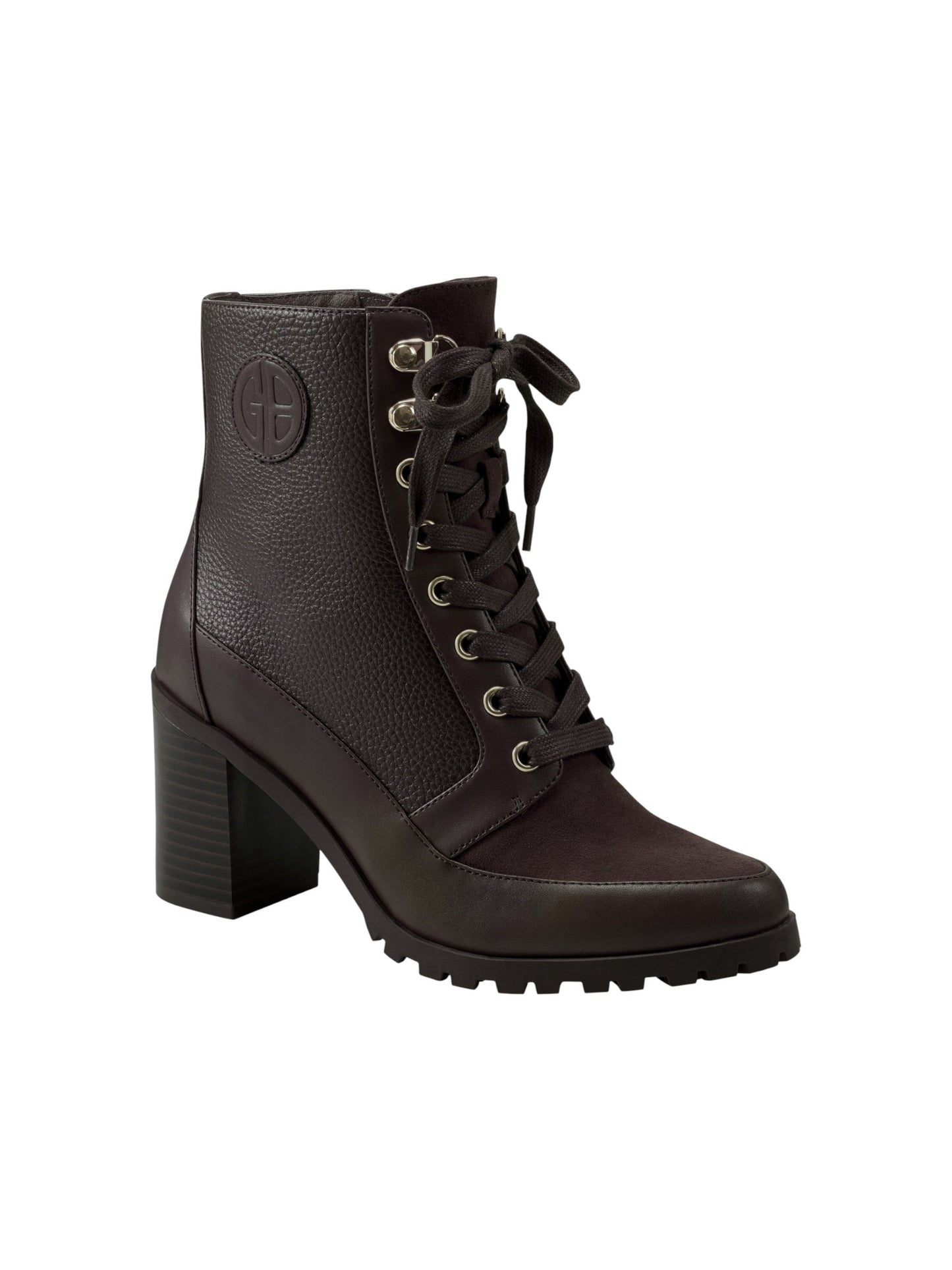 Women's Plain Ankle Boots Heeled,Brown
