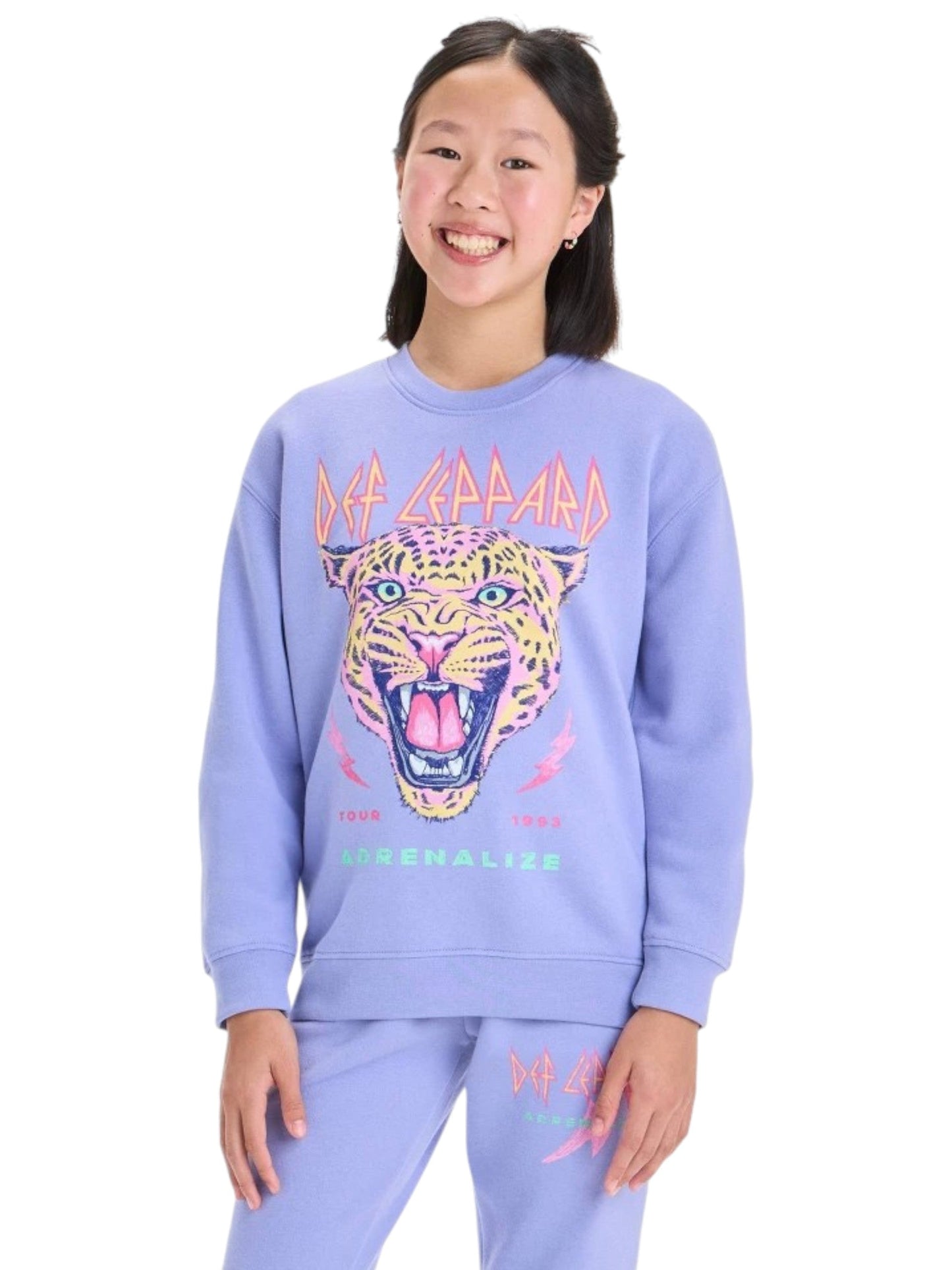 Kids Gril's Graphic Printed Sweaters,Purple