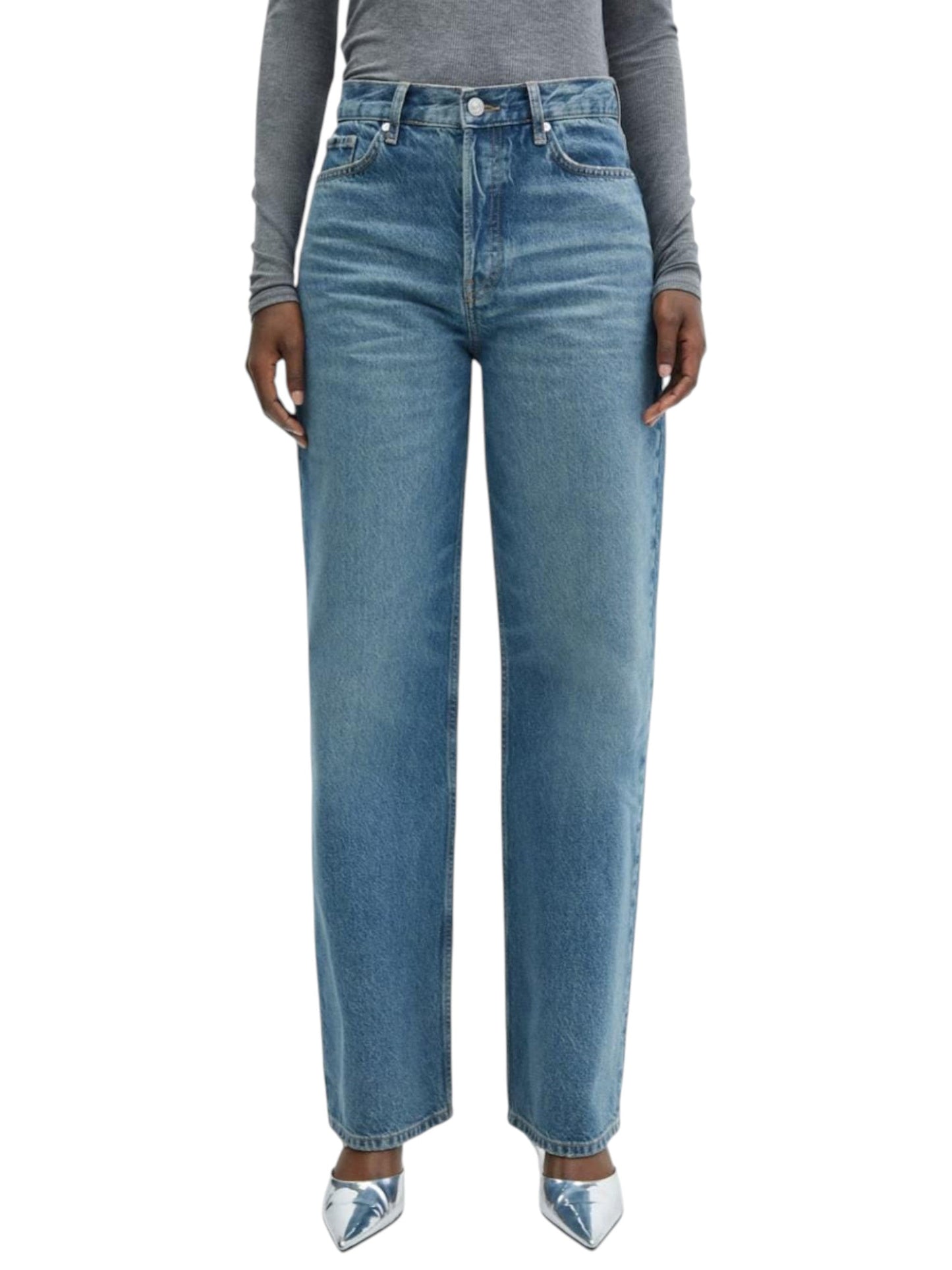 Women's Washed Jeans,Blue