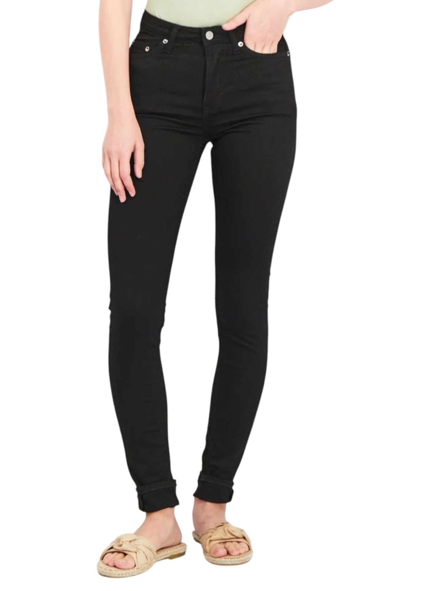 Women's Plain Jeans,Black
