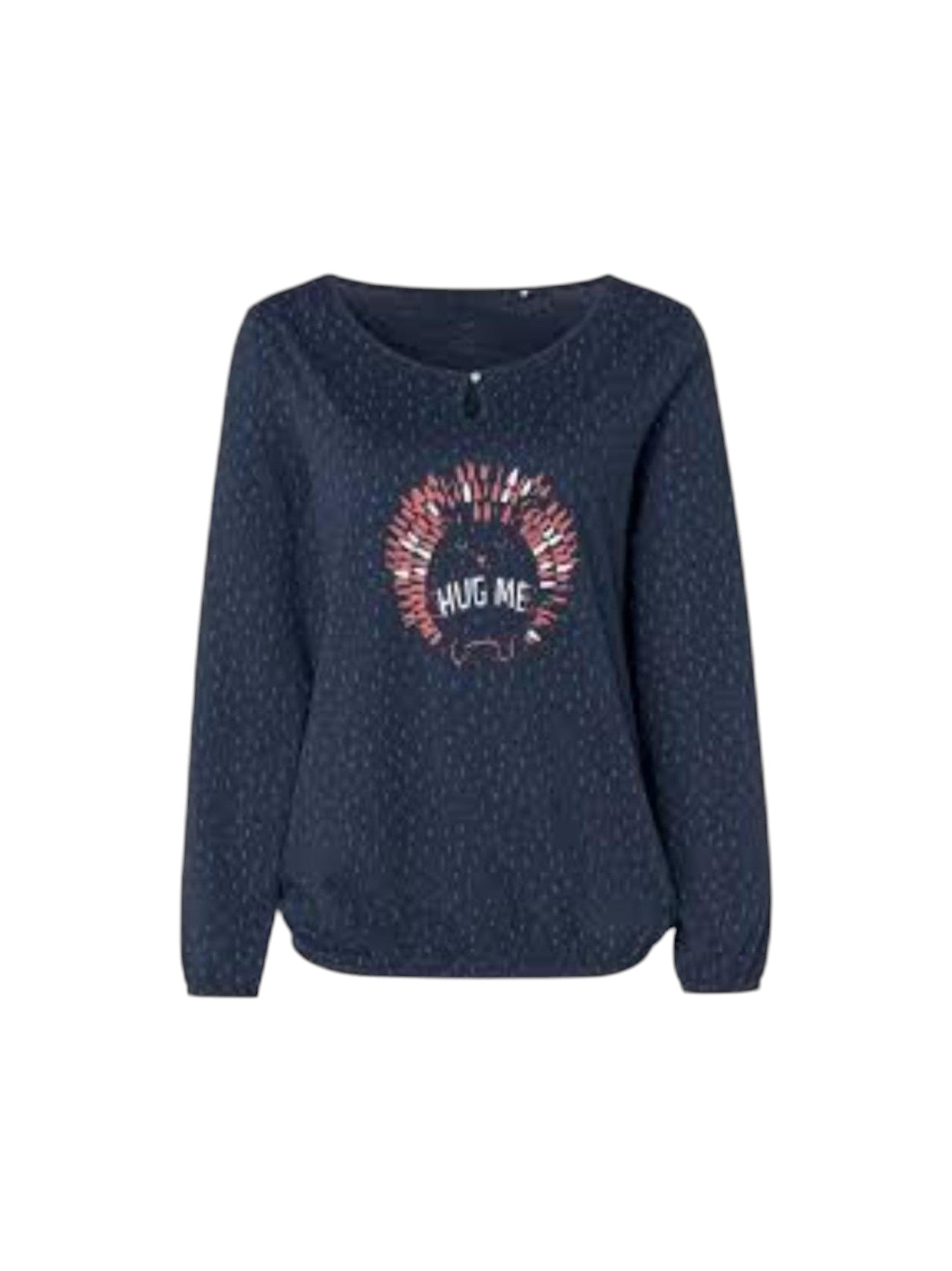 Women's Printed Top,Navy