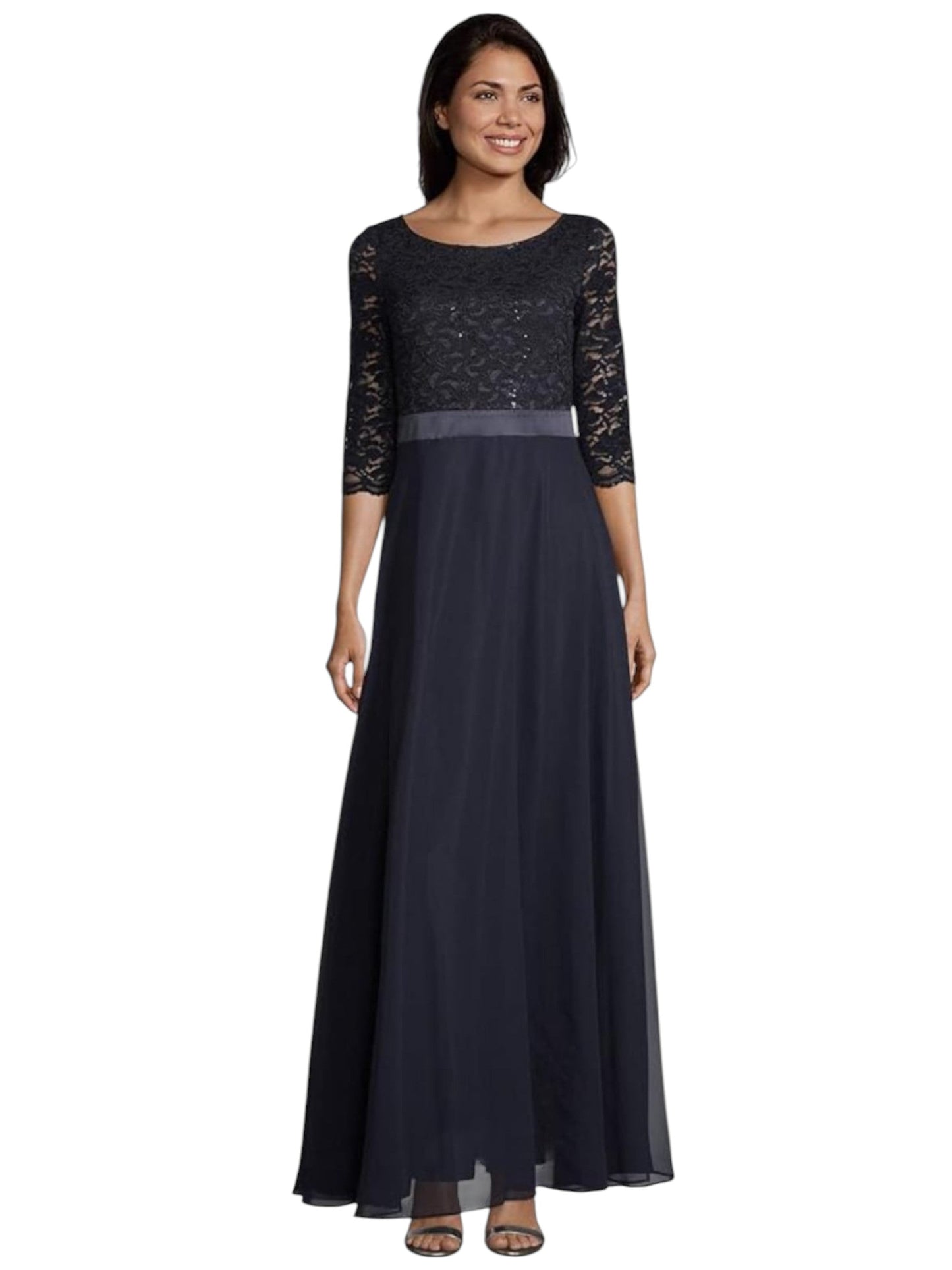 Women's Embroidered Dress,Navy
