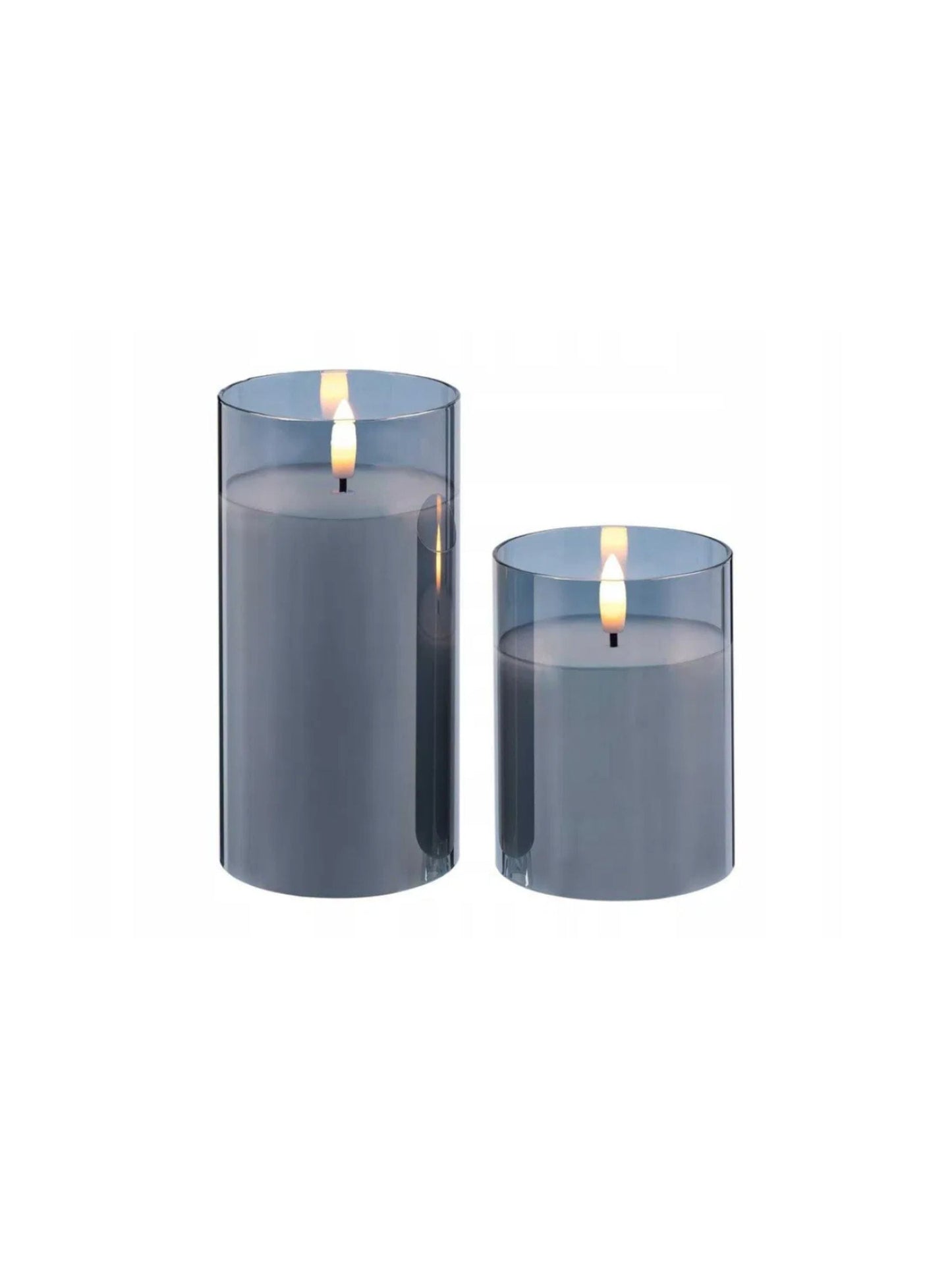 Led Wax Candle In Glass