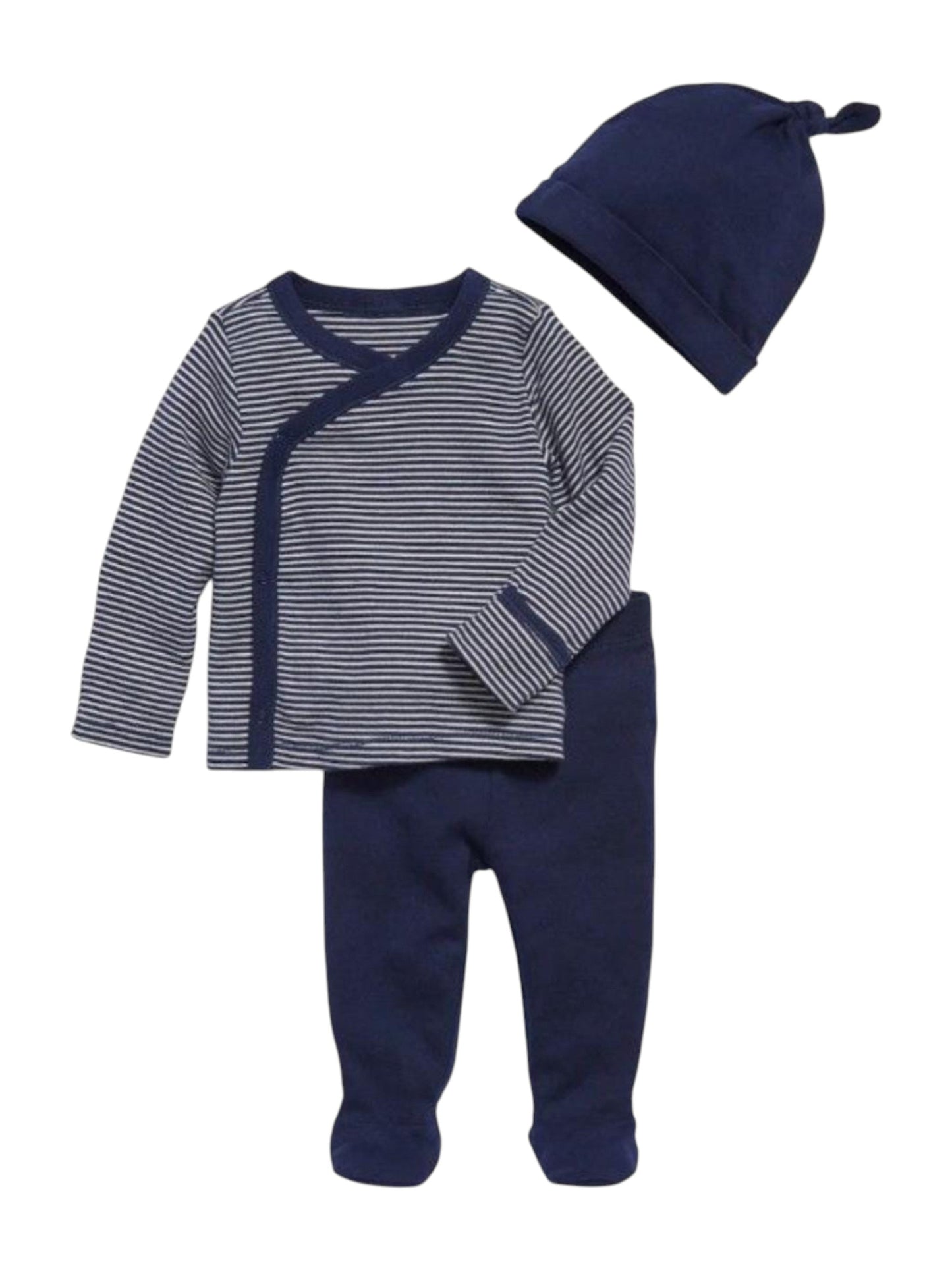 Kids Boy's Striped Pajama Set,Navy