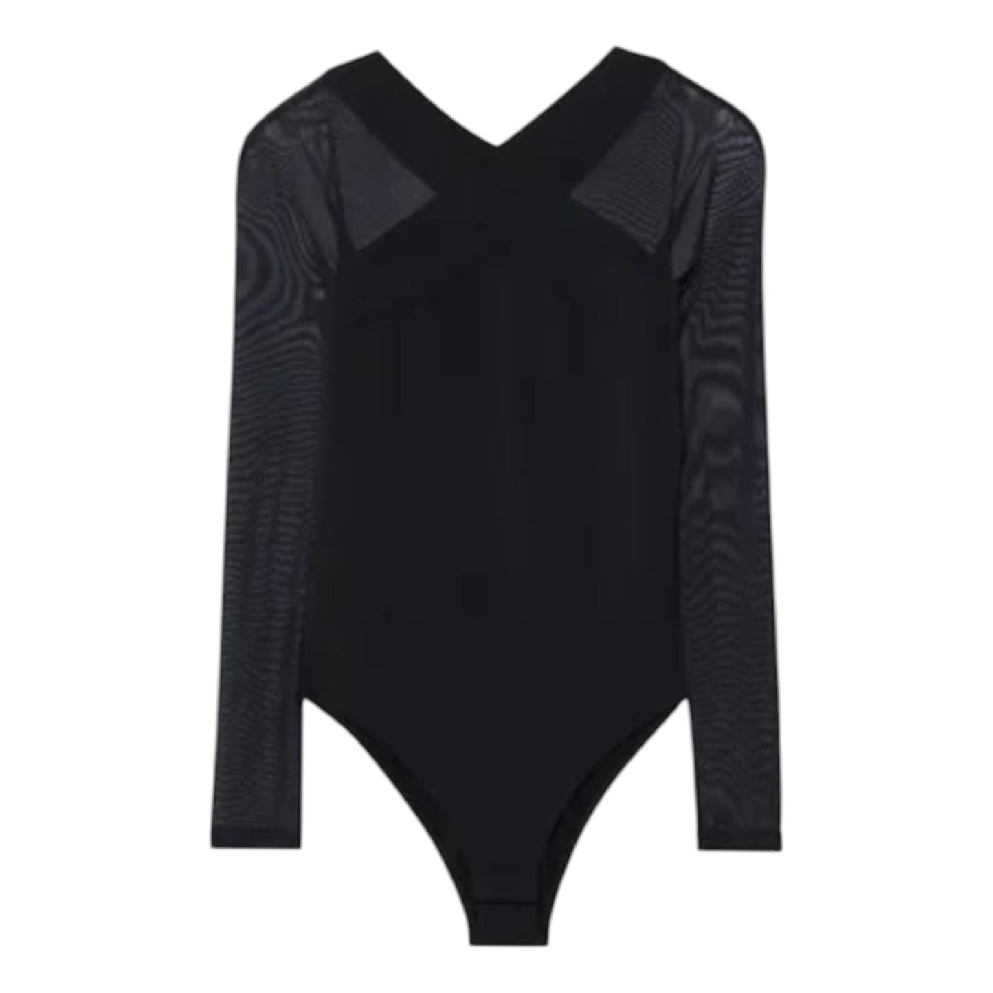 Women's Plain Bodysuit,Black