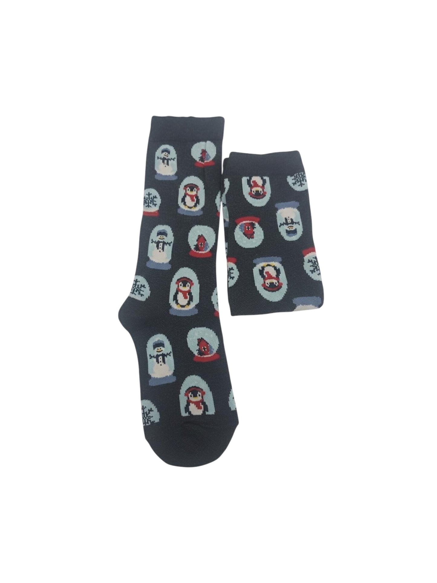 Women's Printed Knitted Socks,Grey