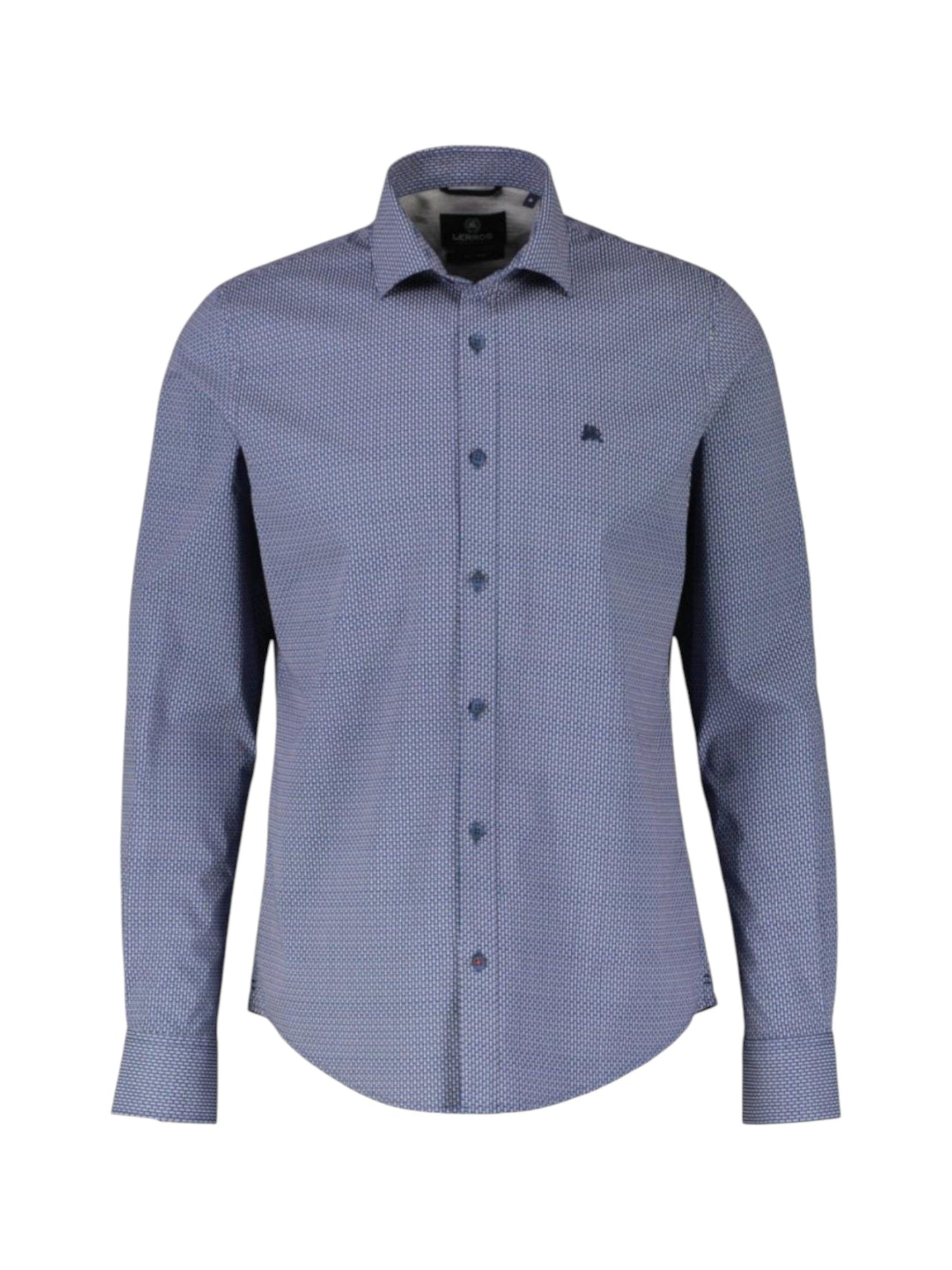 Men's Printed Dress Shirt,Blue