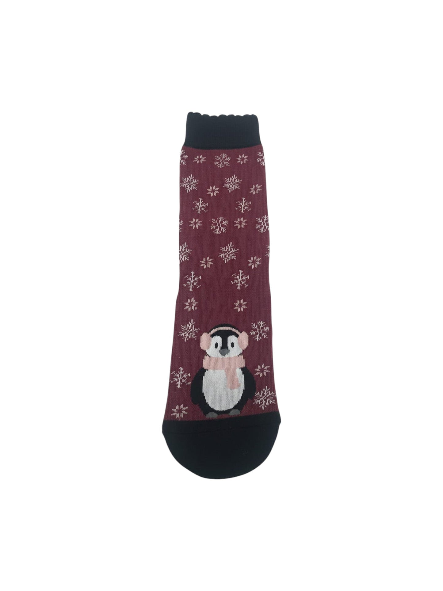Women's Printed Socks,Burgundy