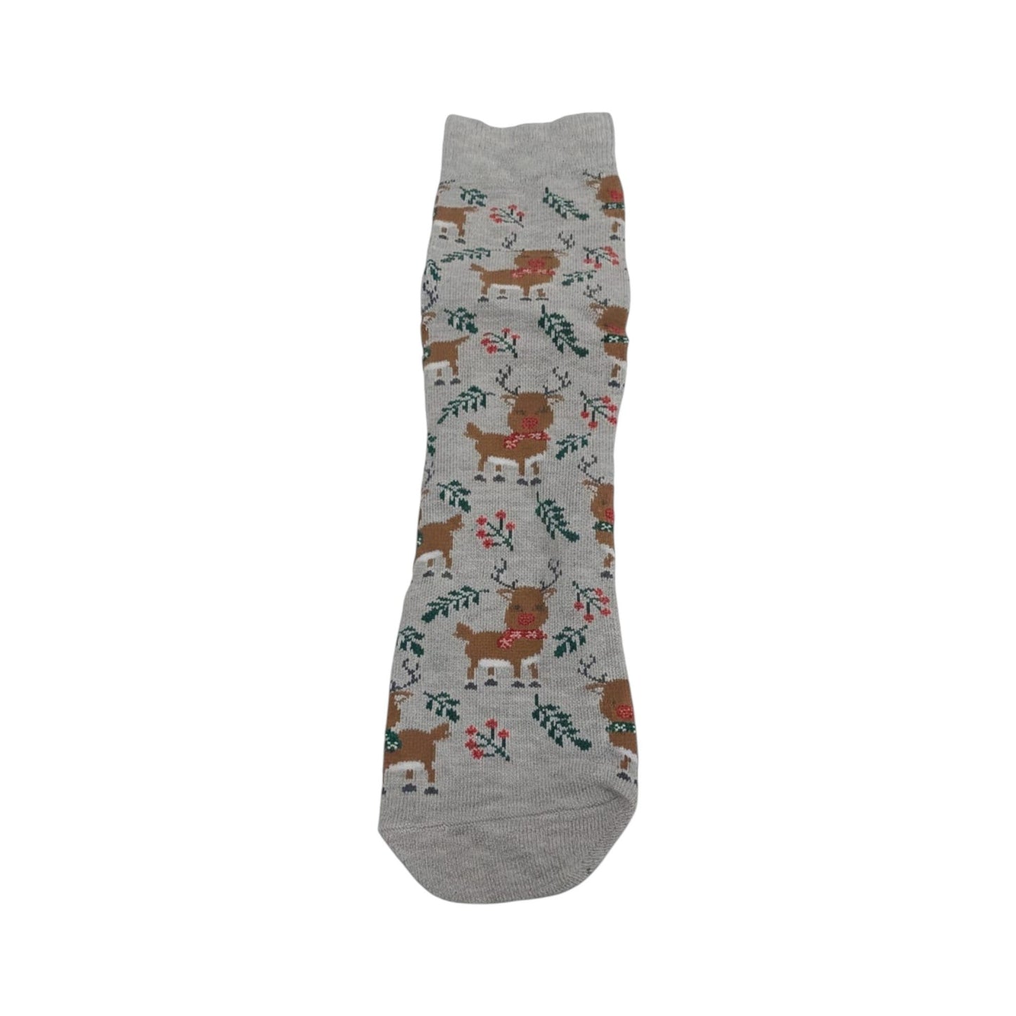 Women's Printed Knitted Socks,Light Grey