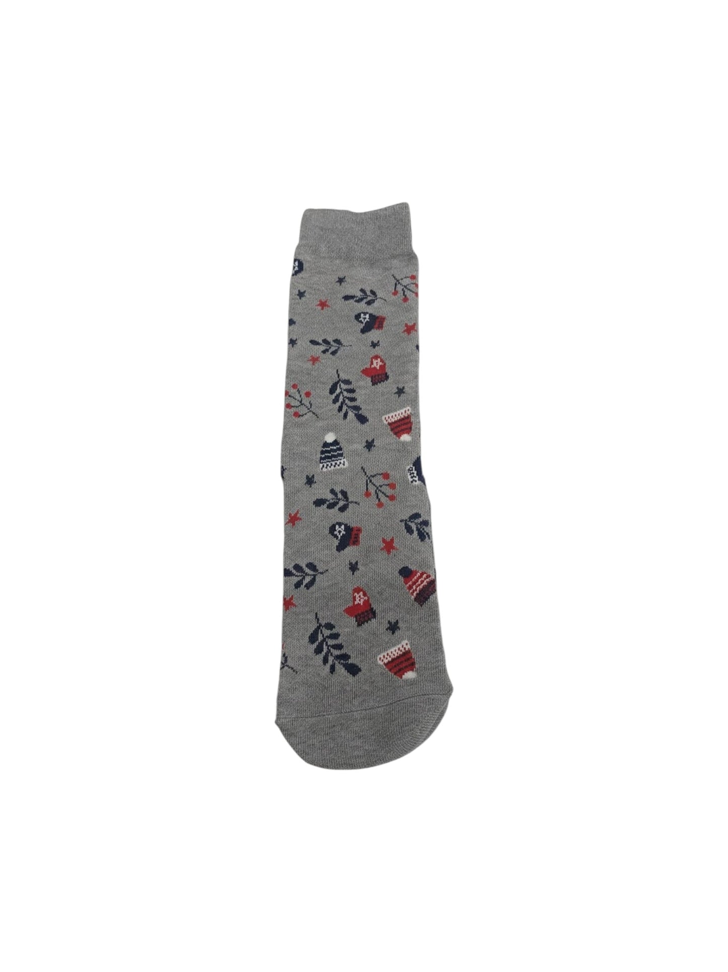 Women's Printed Knitted Socks,Grey