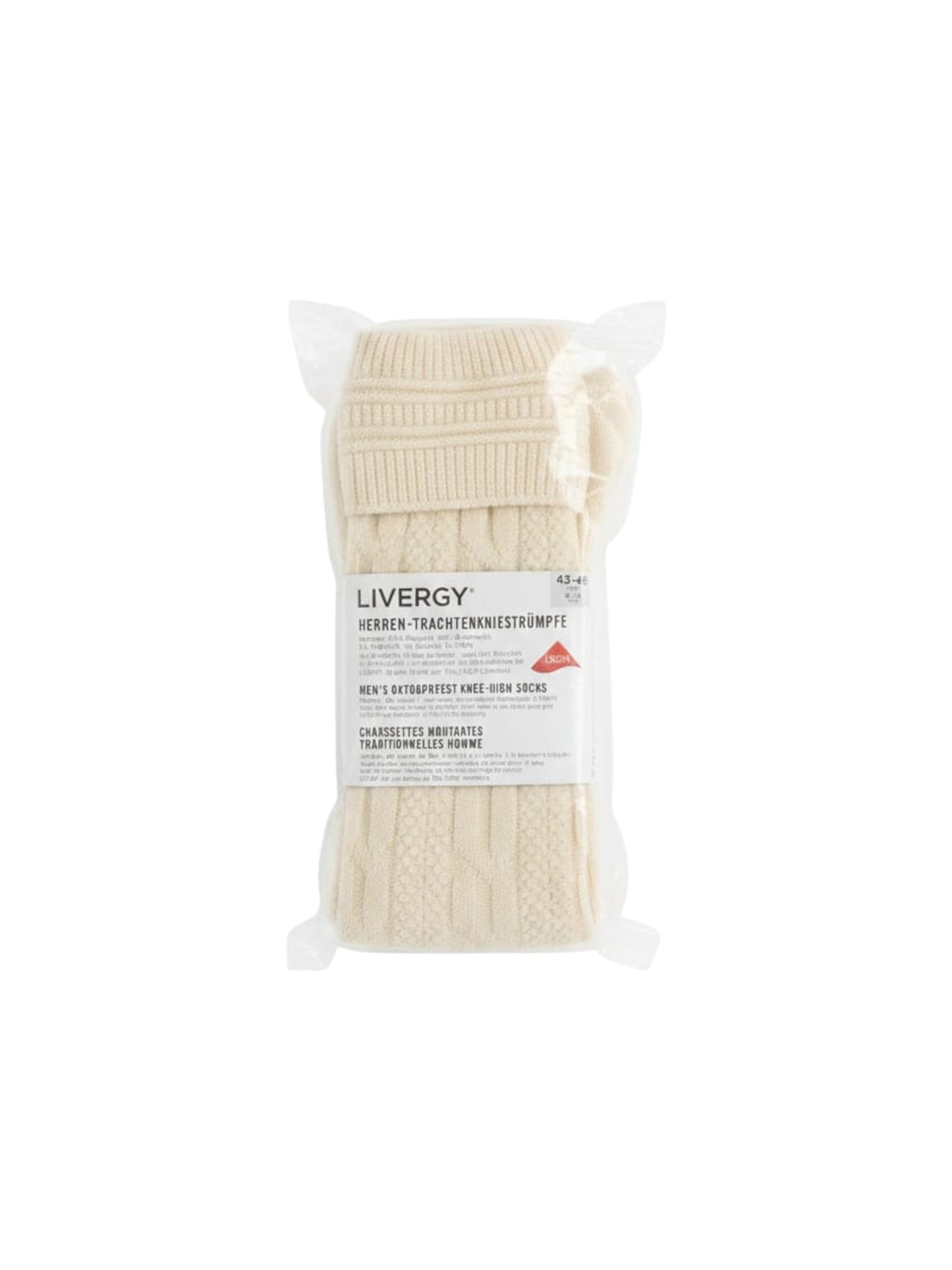 Men's Knitted Socks,Light Beige