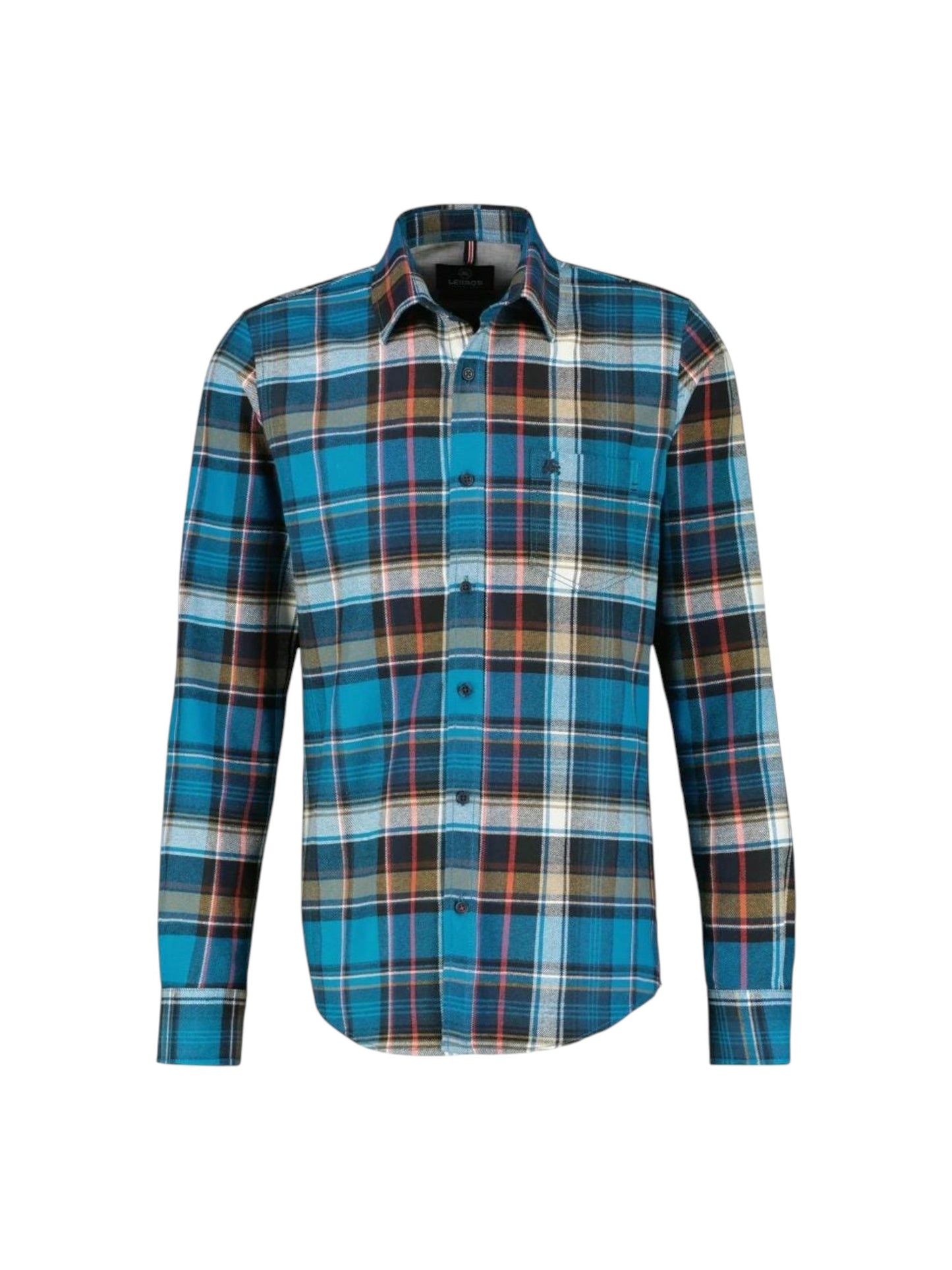 Men's Plaid Dress Shirt,Blue