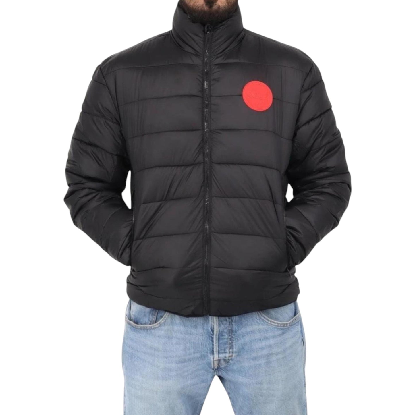 Men's Quilted Jacket,Black