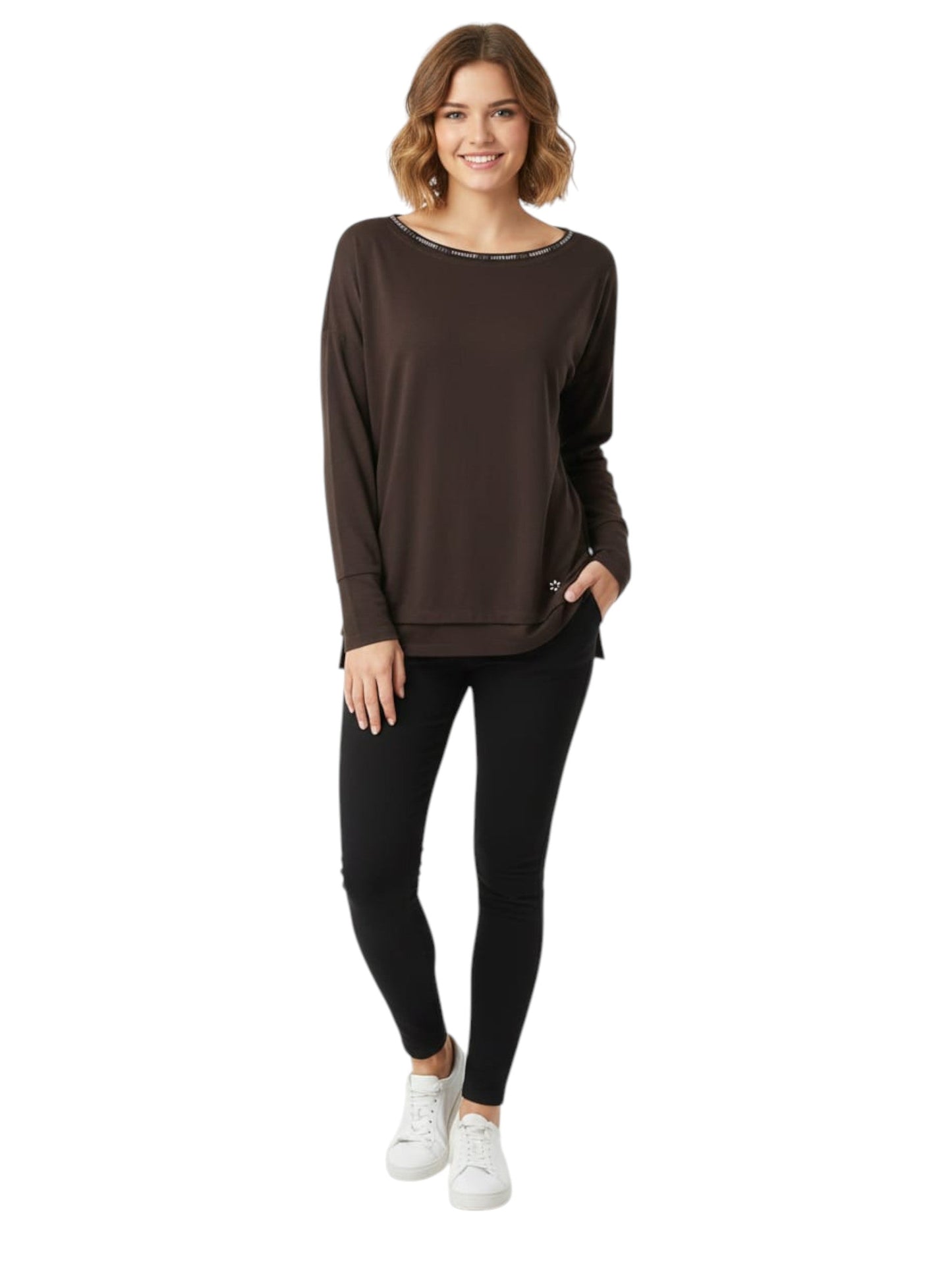 Women's Plain Top,Brown