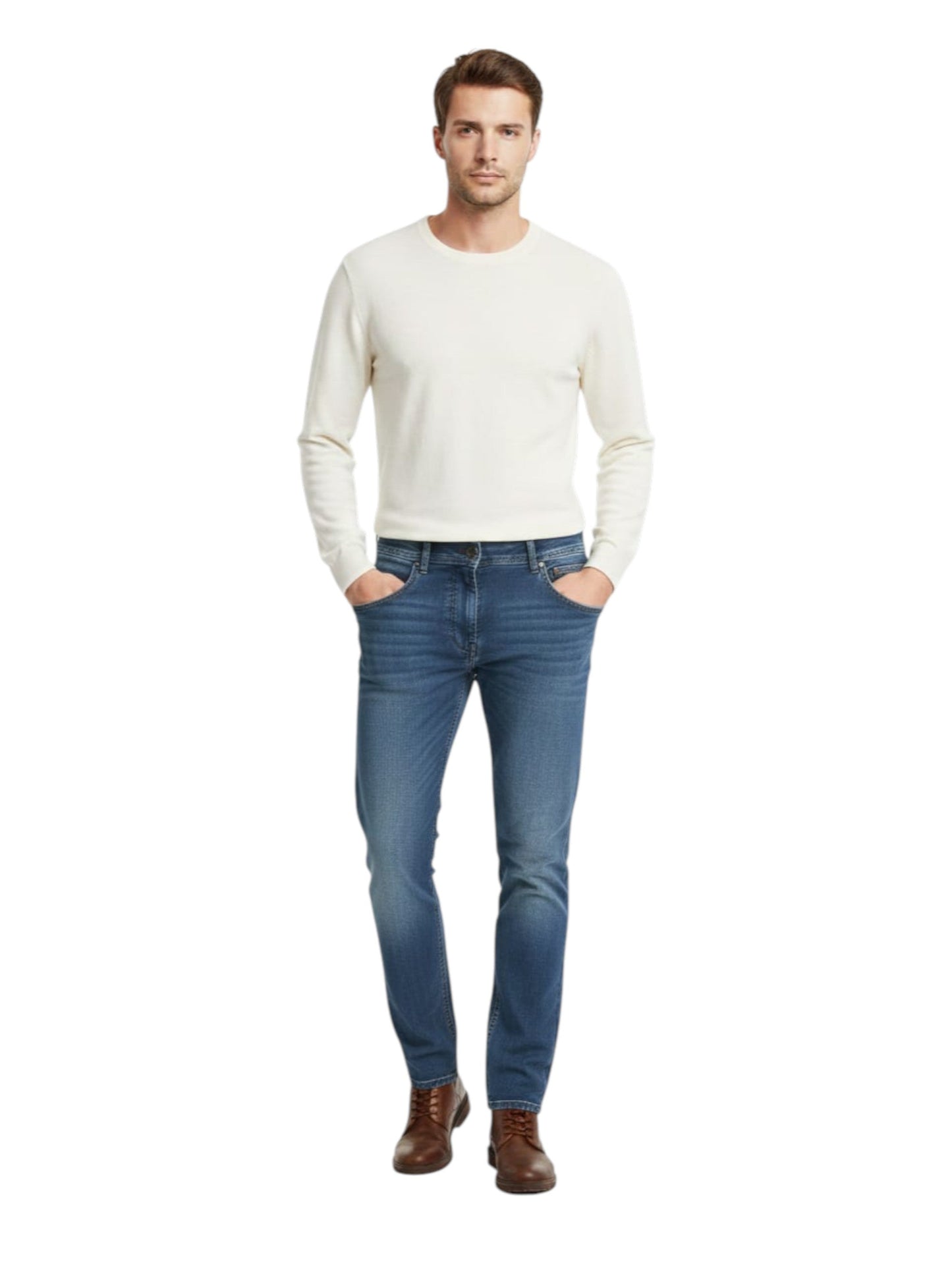 Men's Washed Jeans,Blue