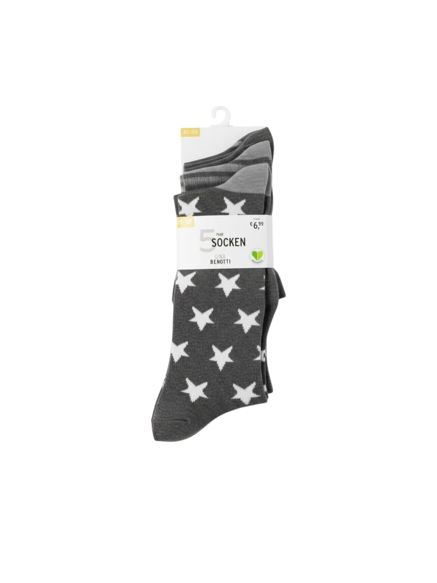 Women's Knitted Socks Set 5Pieces,Grey
