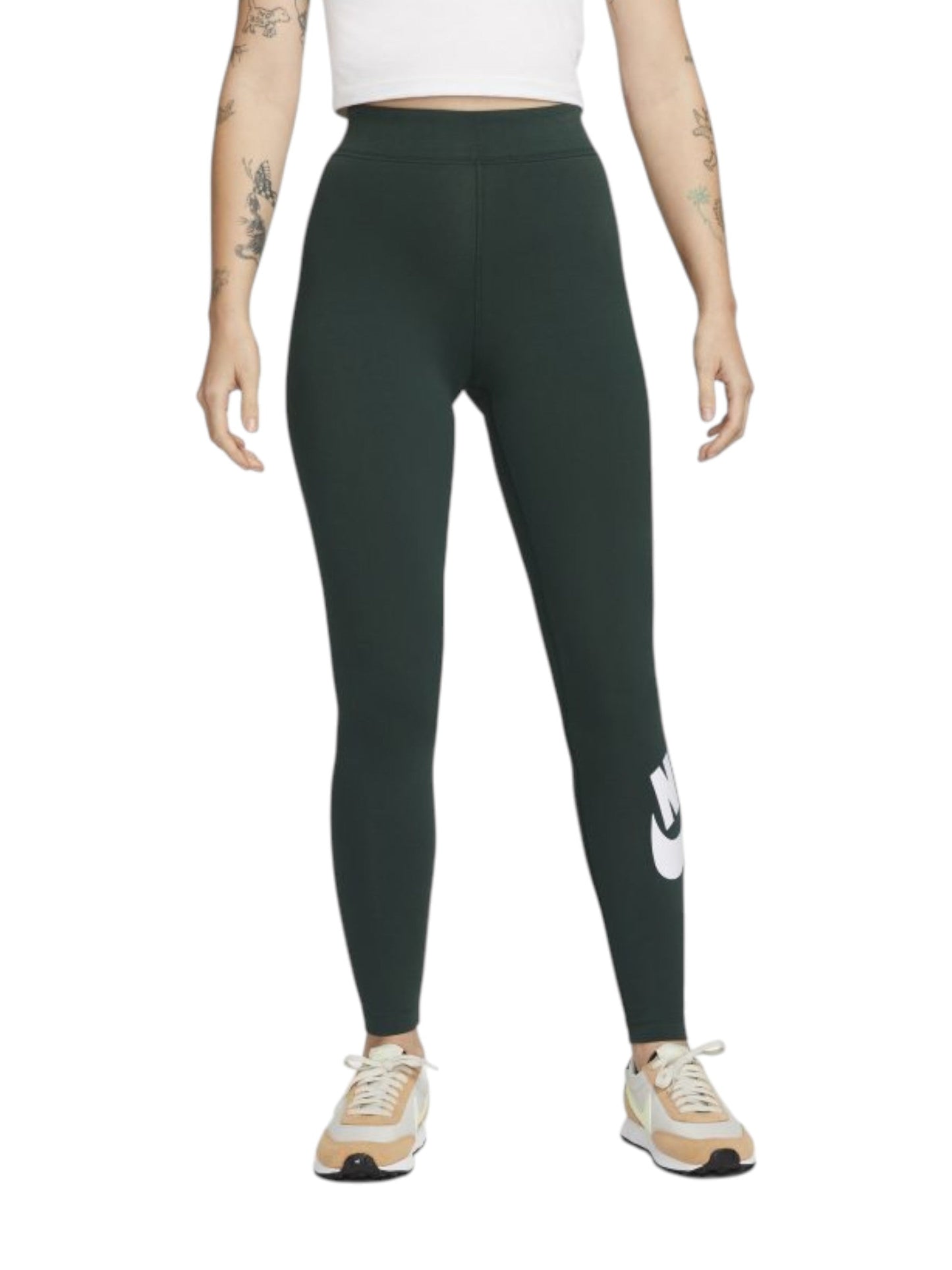 Women's Brand Logo Printed Legging,Green