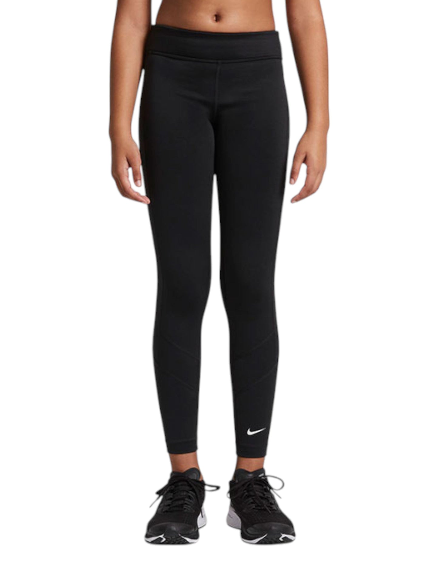 Kids Gril's Plain Solid Legging,Black