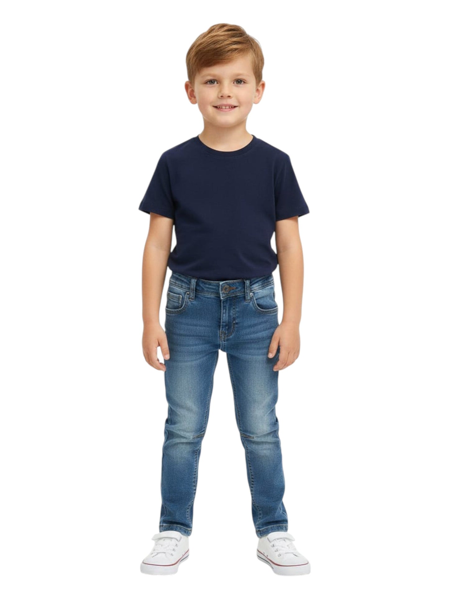 Kids Boy's Washed Jeans,Blue